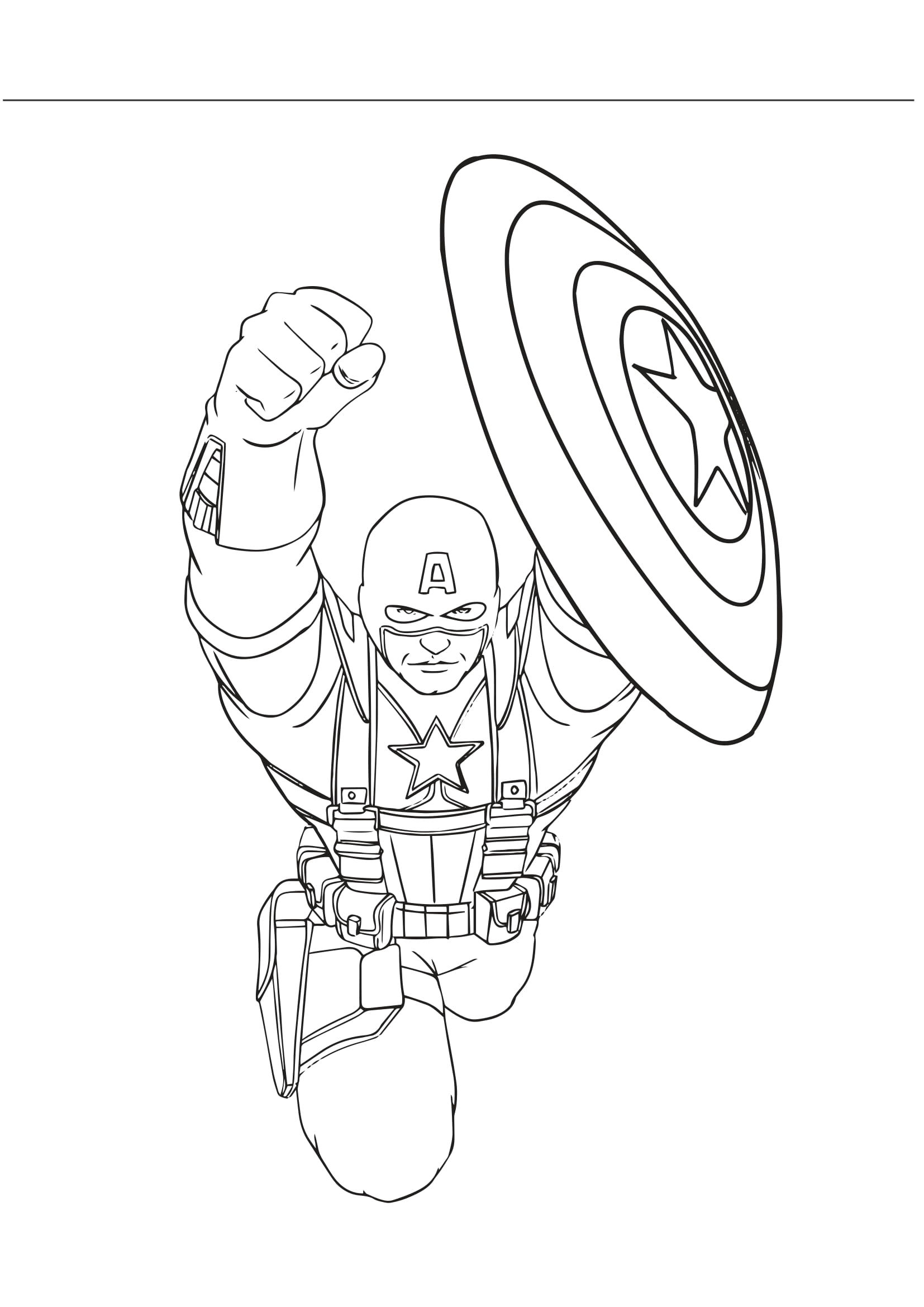 Wallpaper #g9WINpMBY0Iw2JDGwZEj59 Coloriages Captain America a Imprimer