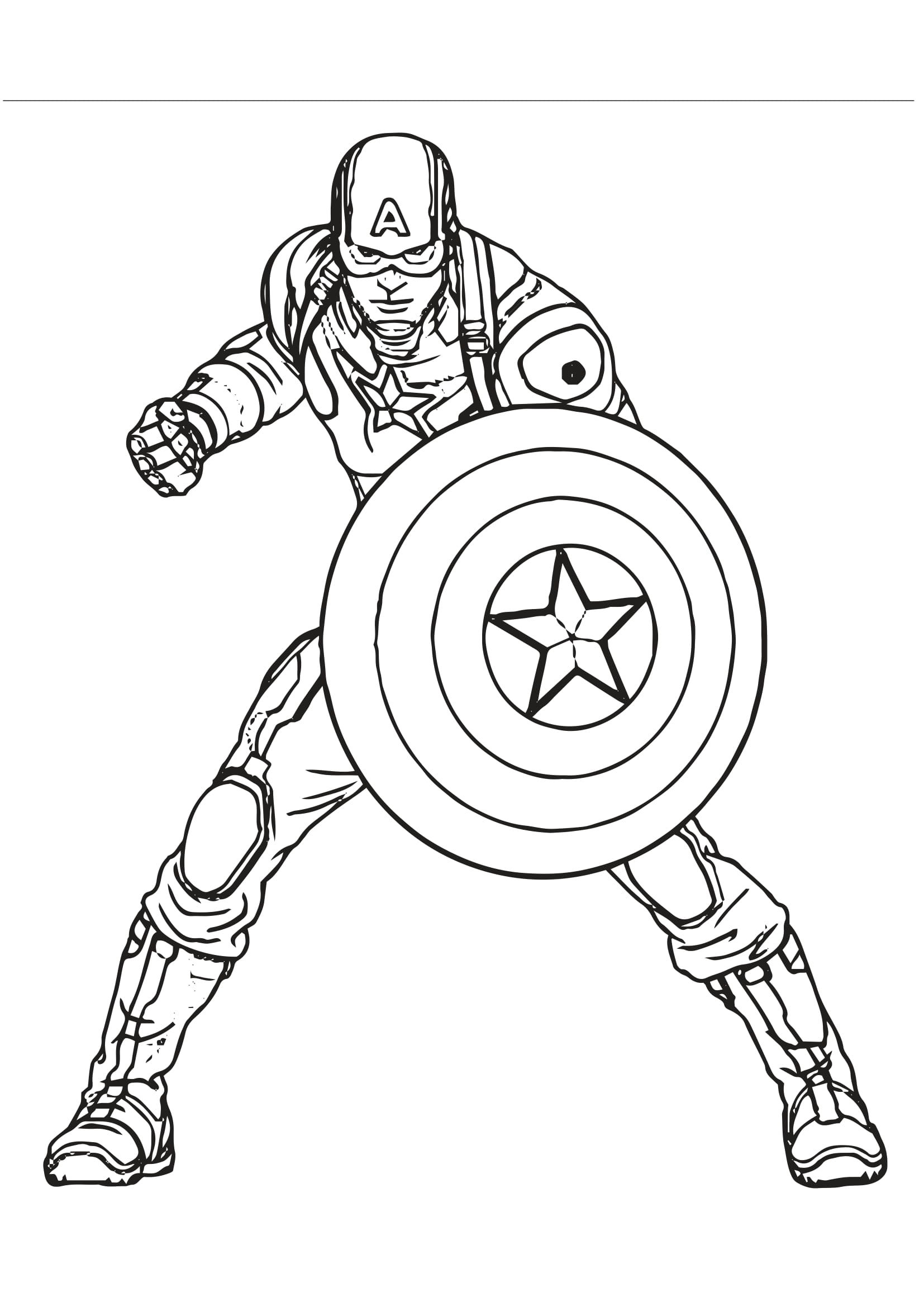 Wallpaper #uDEQNpMB5zzyi_yYu1hg65 Coloriages Captain America a Imprimer