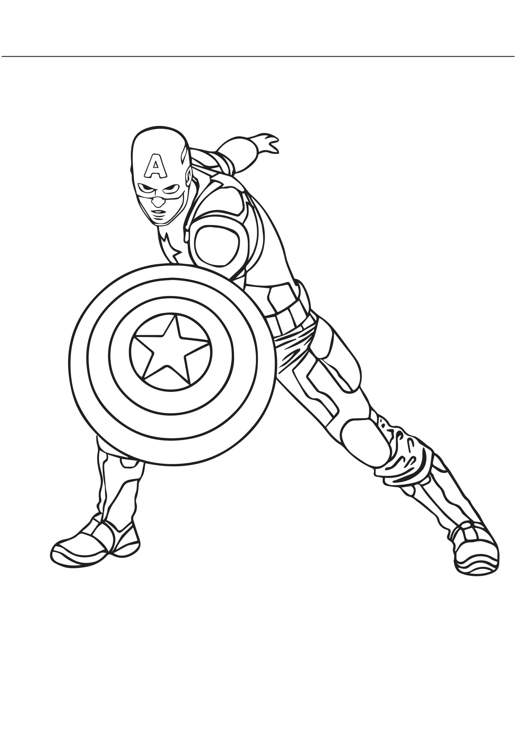 Wallpaper #g9WINpMBY0Iw2JDGwZEj63 Coloriages Captain America a Imprimer