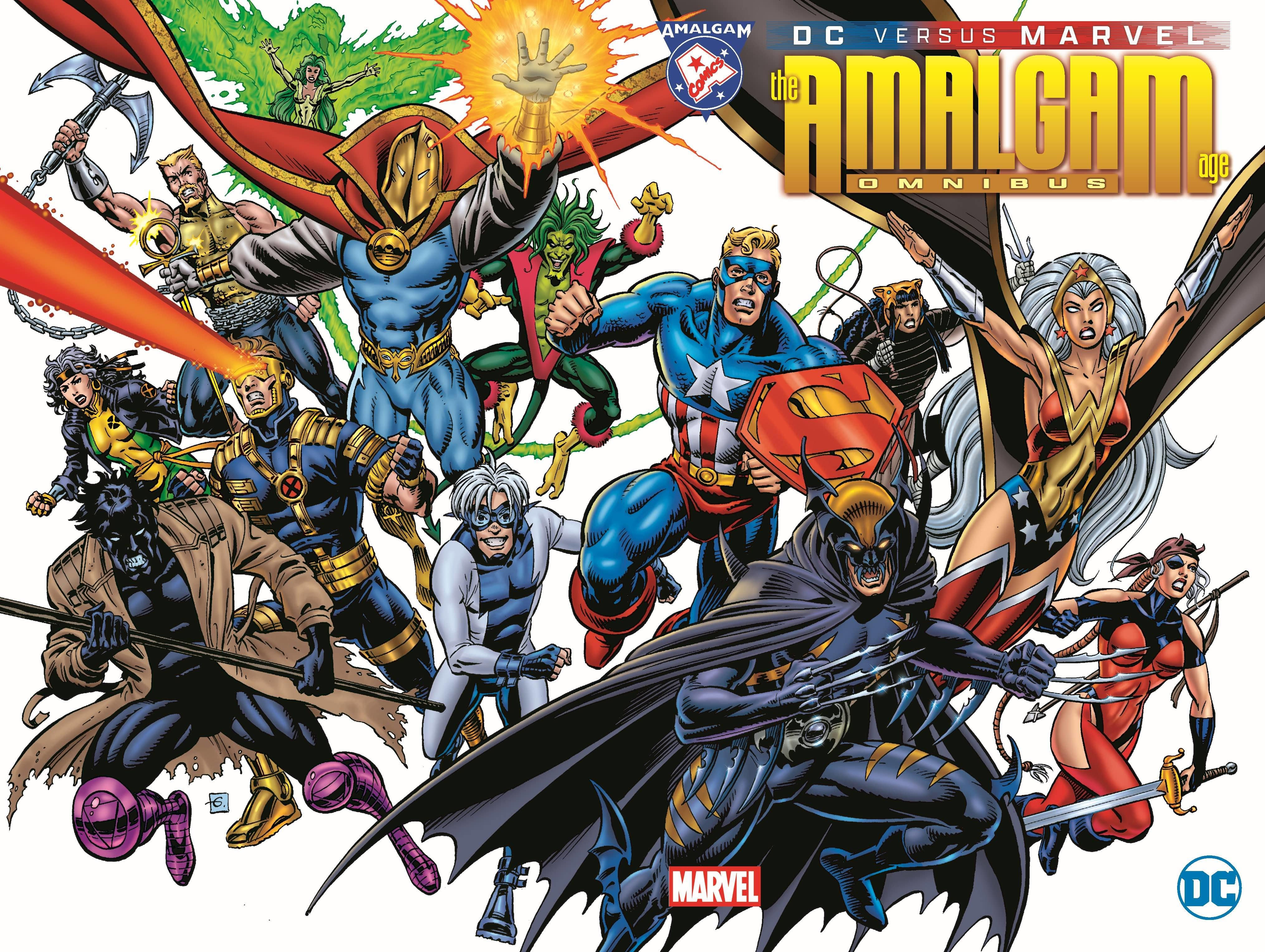 Wallpaper #A1iUNJMBzN9vxX34kj1L2 DC and Marvel Crossover and Amalgam Omnibuses Get New Covers