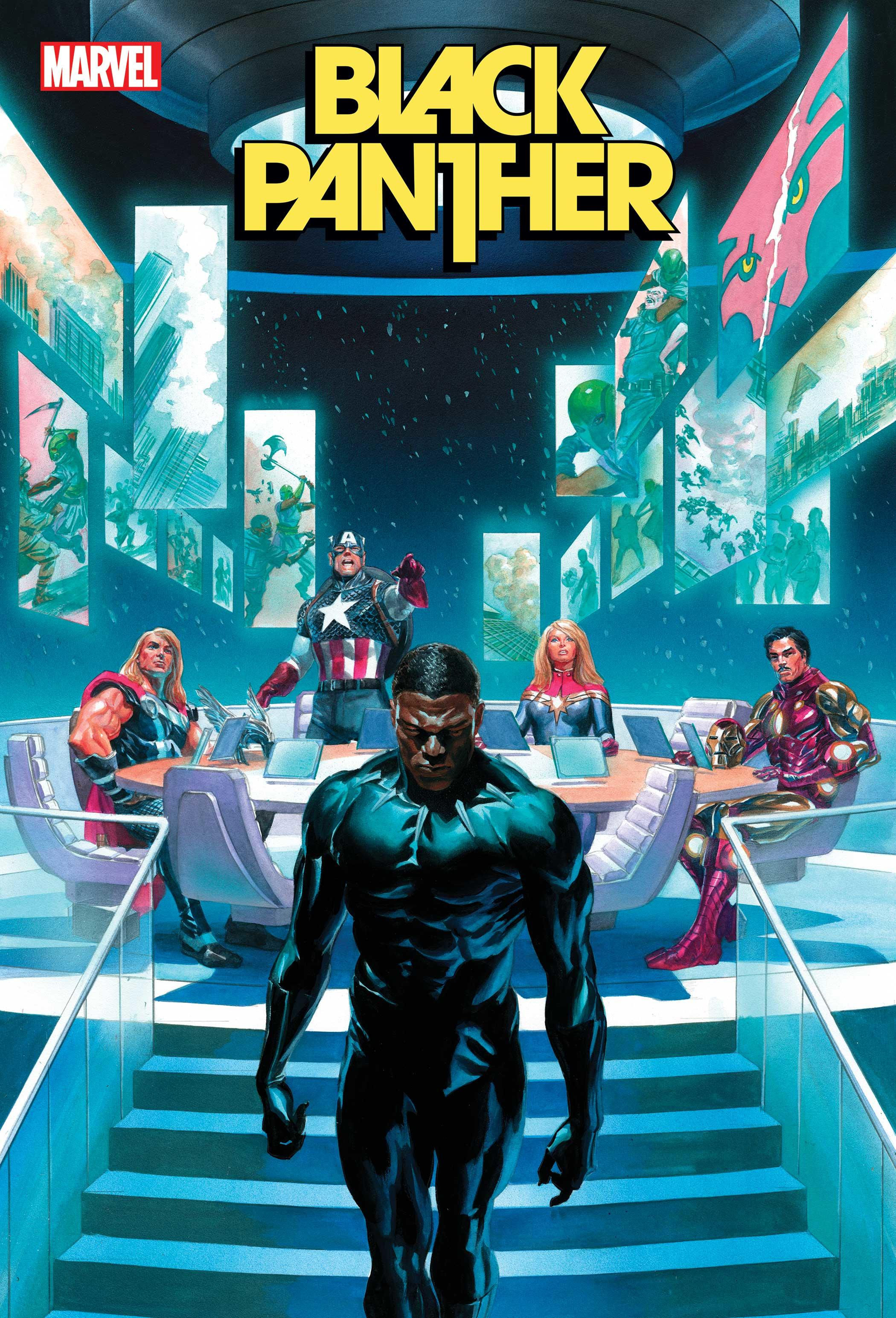Wallpaper #eUJcPZMBOBpx0NhmQcSl206 Alex Ross Black Panther 12 Cover Kicks Tchalla Out the Avengers