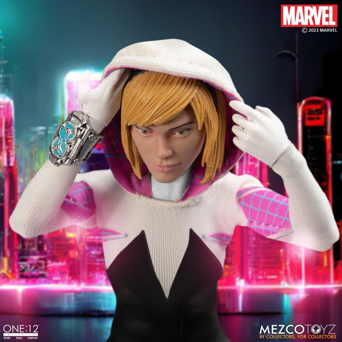 Wallpaper #-RlCH48BtGB6xQ78SXo_20 Ghost Spider Gwen Stacy One12 Collective Figure Unveiled by Mezco Toyz