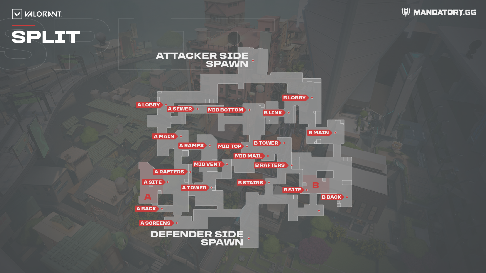 Wallpaper #zXQhwY4B_8f4nGFaoG1Z39 Valorant Split Tous Les Secrets De Split La Map De Valorant Spot De