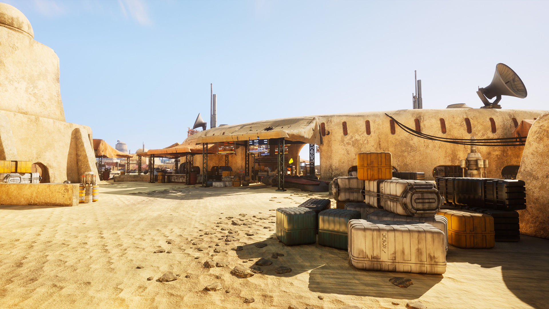 Wallpaper #h2jeIZMBSpphPi3-BDEJ191 Desert Science Fiction City Modular Pack in Environments Ue Marketplace
