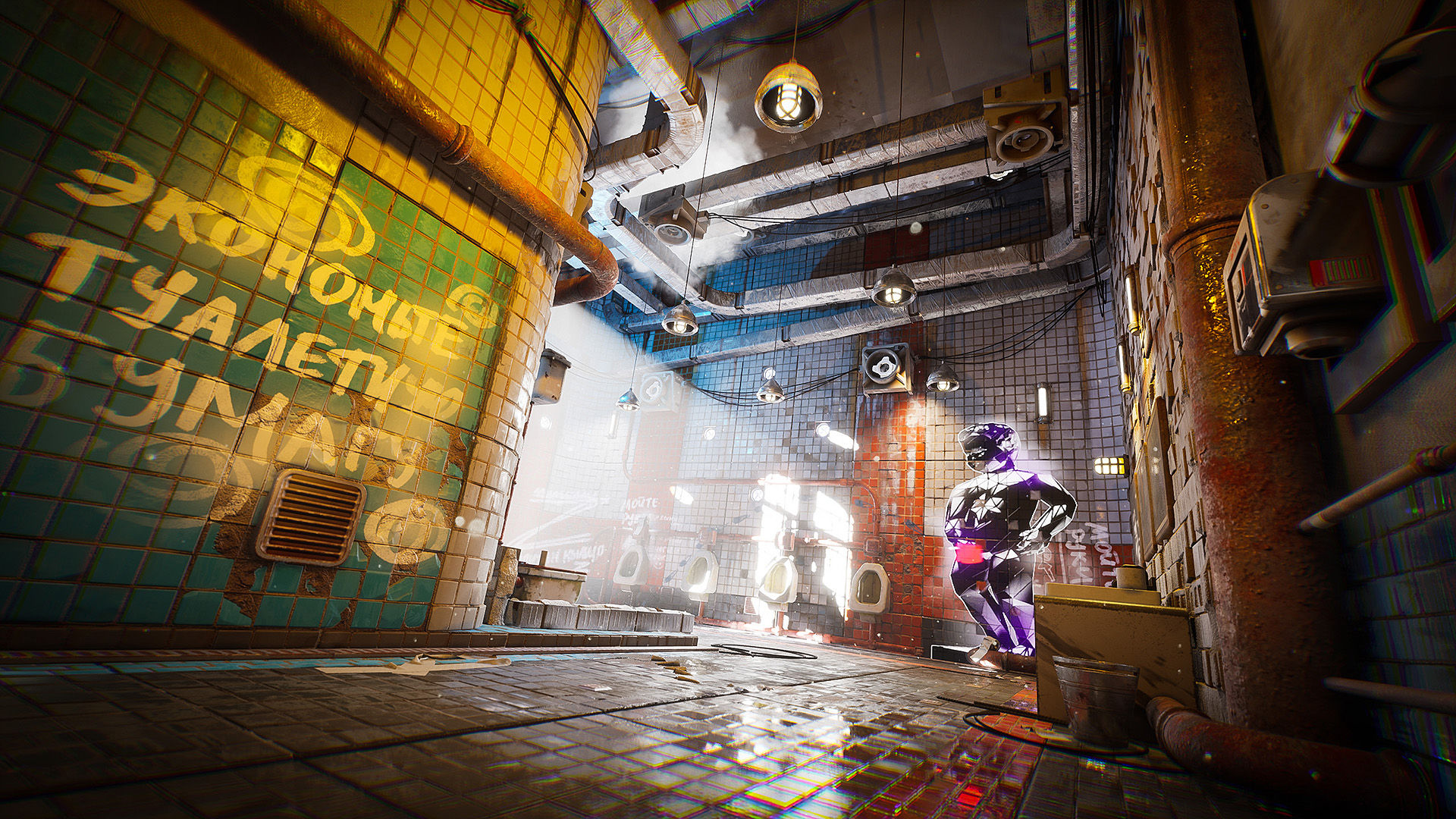 Wallpaper #sRltBI8BtGB6xQ789k7_11 Cyberpunk Toilet Environment Kit in Environments Ue Marketplace