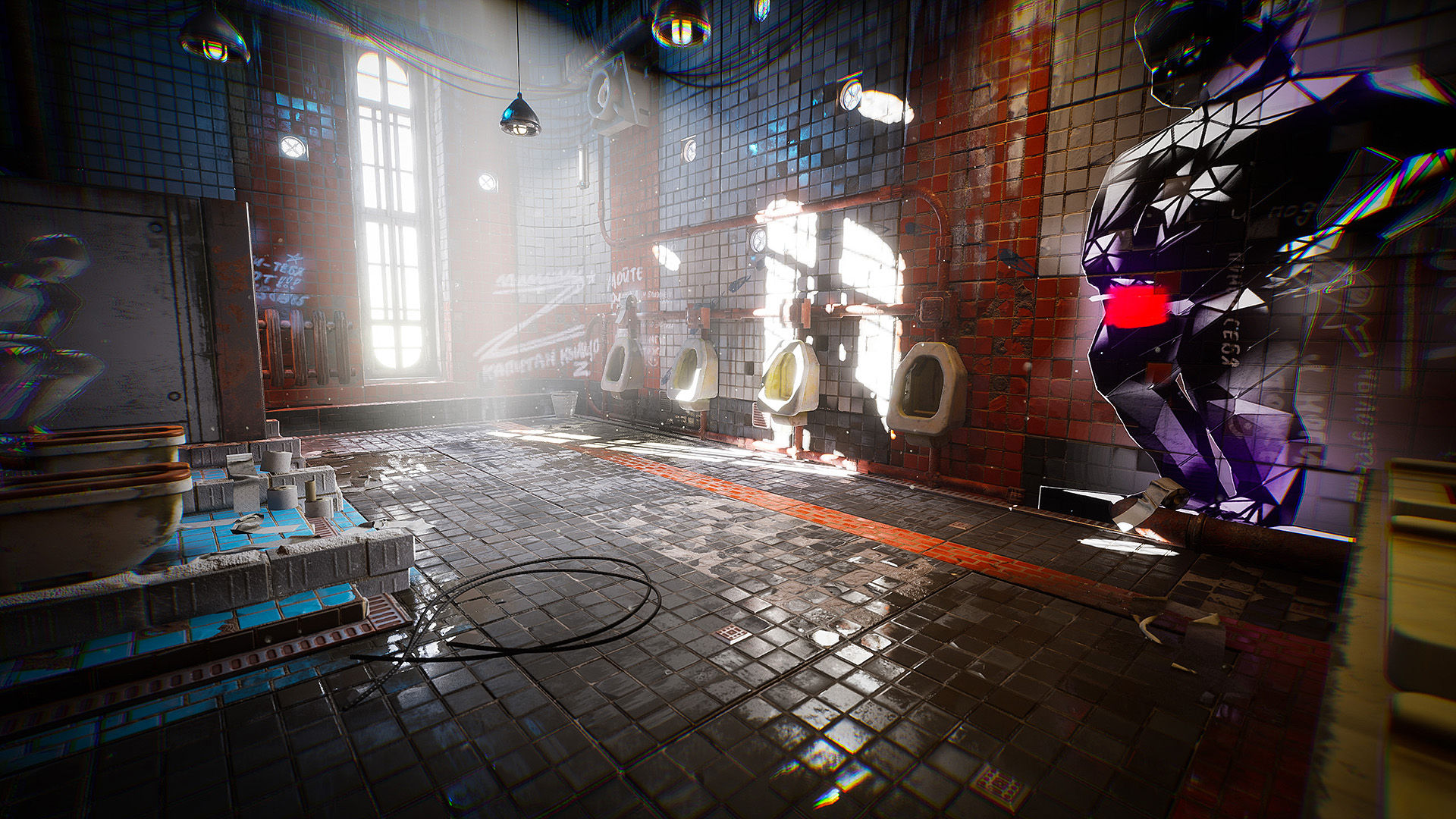 Wallpaper #sRltBI8BtGB6xQ789k7_17 Cyberpunk Toilet Environment Kit in Environments Ue Marketplace