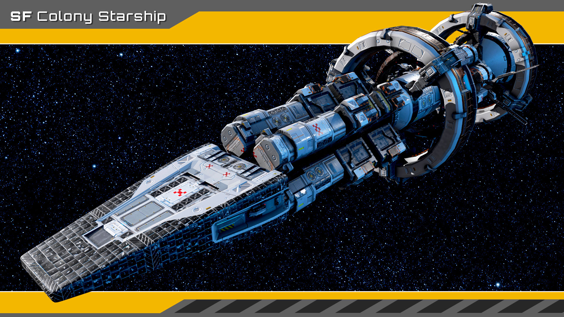 Wallpaper #H2huGZMBSpphPi3-FBdI66 Spaceship Colony Mothership in Blueprints Ue Marketplace