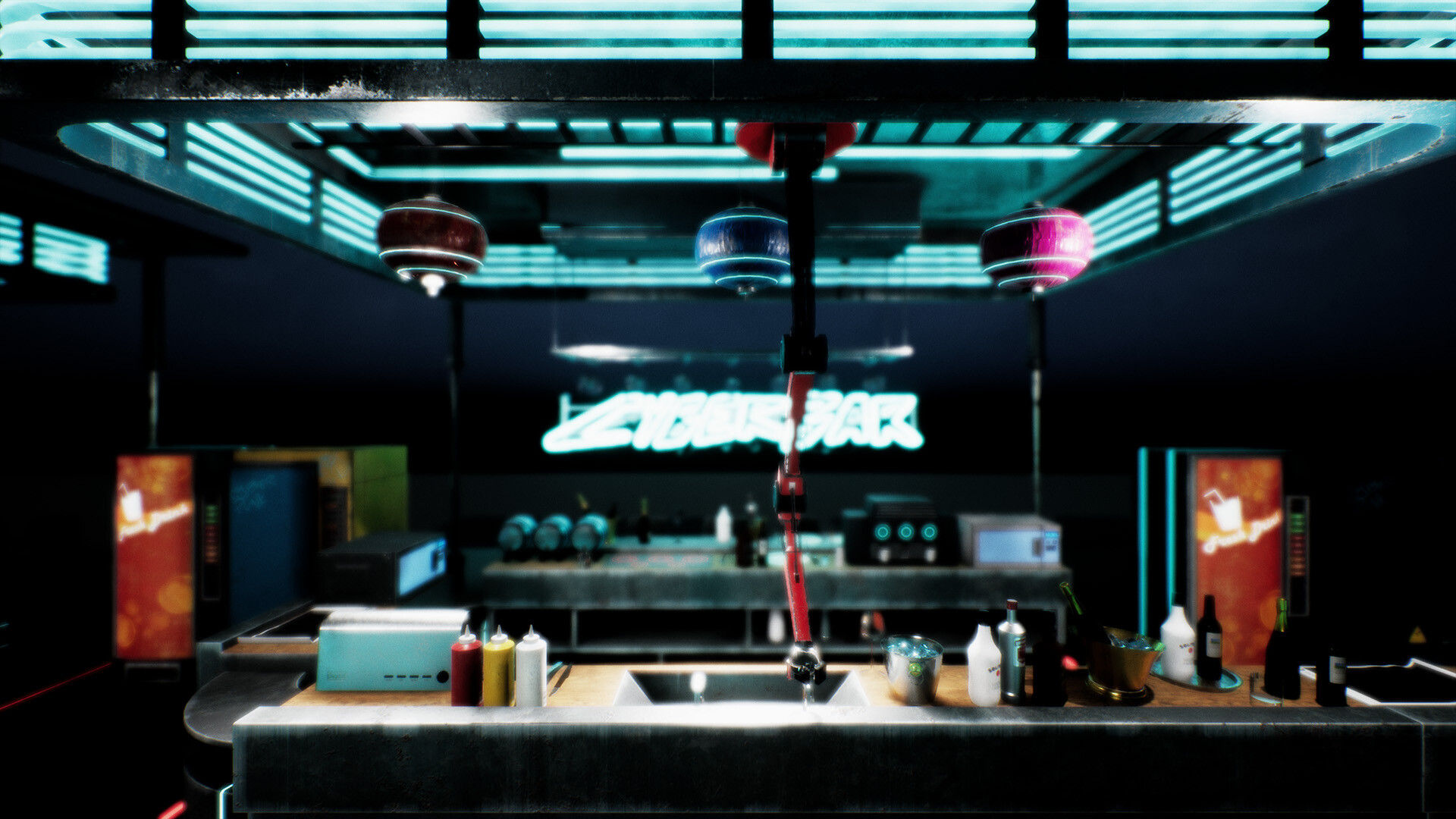 Wallpaper #fmeh-pIBSpphPi3-95Fq131 Cyberpunk Interior Bundle 3 Products in 1 in Environments Ue