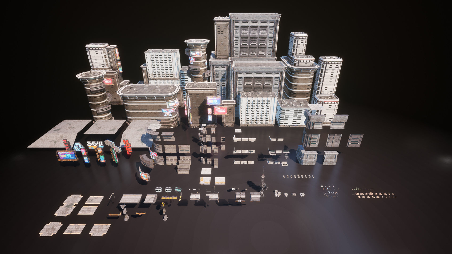 Wallpaper #mGcv8ZIBSpphPi3-O2pF242 Cyberpunk City Pack in Environments Ue Marketplace