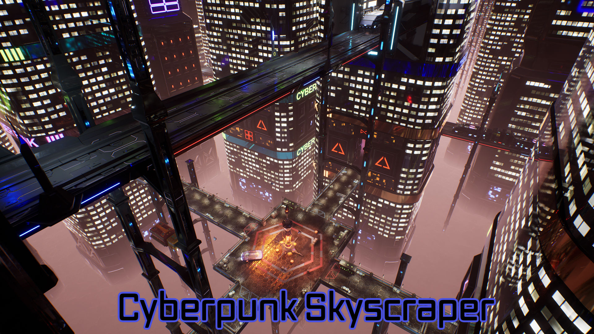 Wallpaper #fmeh-pIBSpphPi3-95Fq266 Cyberpunk Skyscraper in Environments Ue Marketplace
