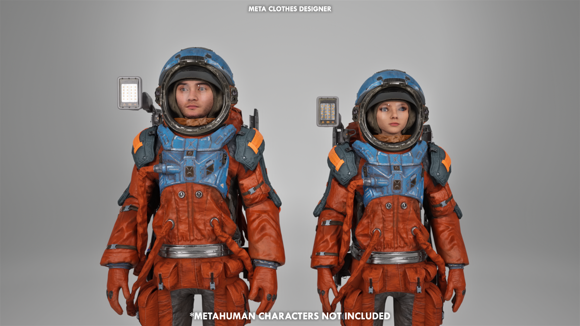 Wallpaper #Q2cF-JIBSpphPi3-IohL272 Sci Fi Space Suit V3 Sci Fi Uniform Astronaut Men Women Fully