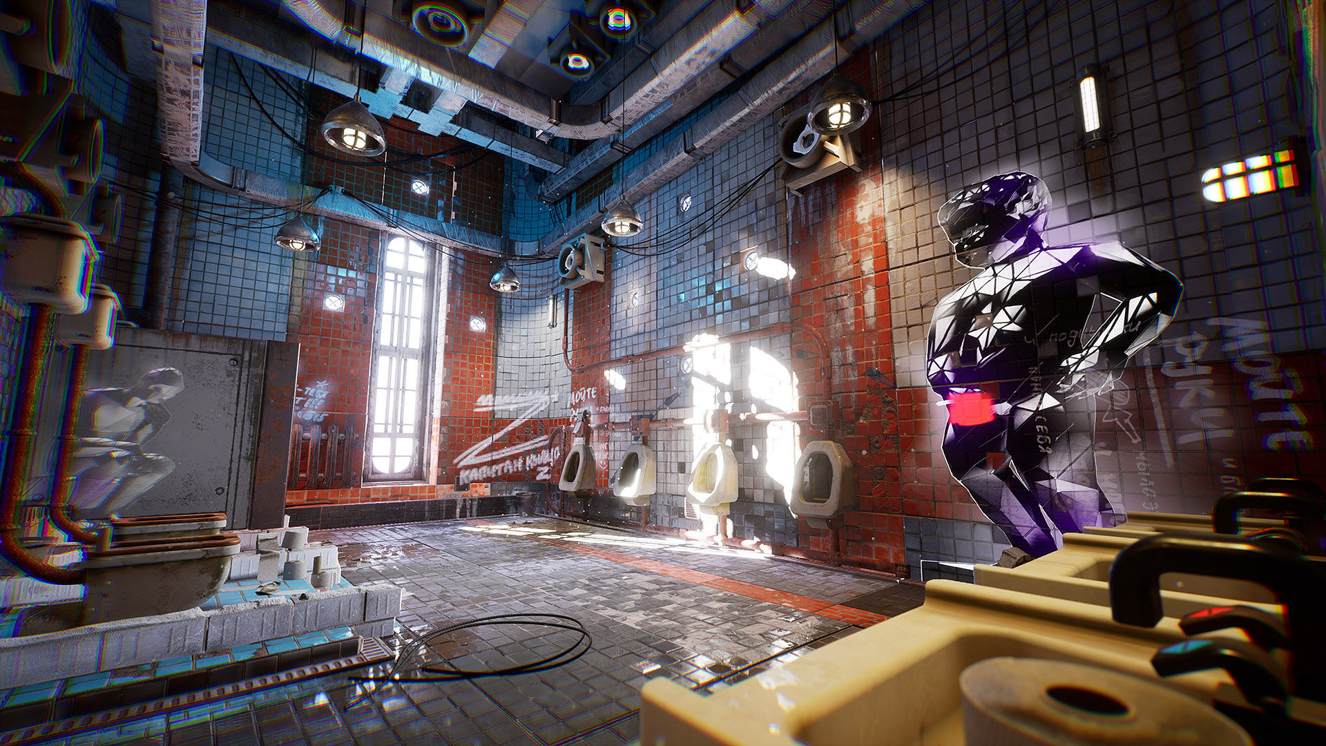 Wallpaper #sRltBI8BtGB6xQ789k7_10 Cyberpunk Toilet Environment Kit in Environments Ue Marketplace