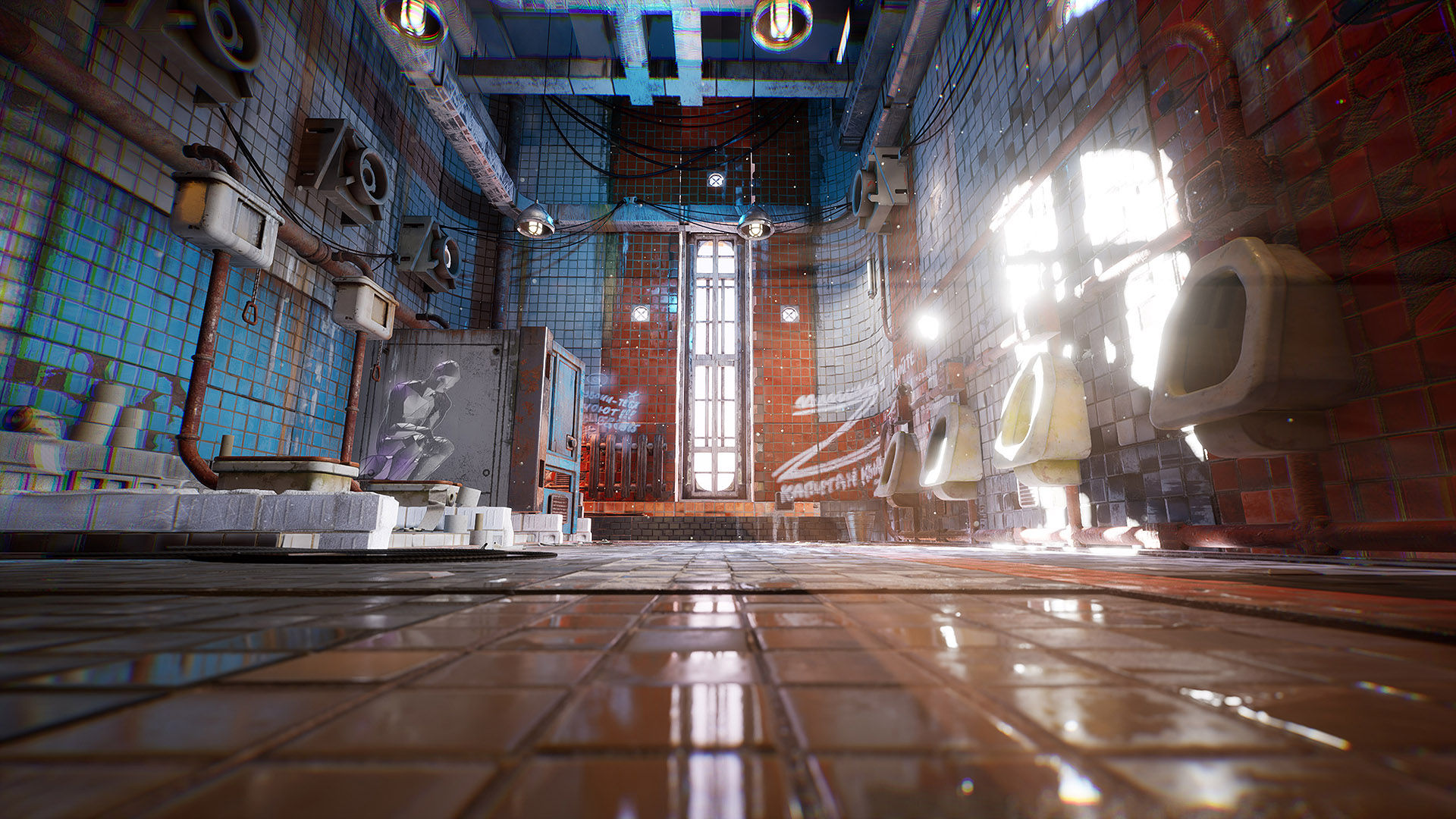 Wallpaper #sRltBI8BtGB6xQ789k7_7 Cyberpunk Toilet Environment Kit in Environments Ue Marketplace