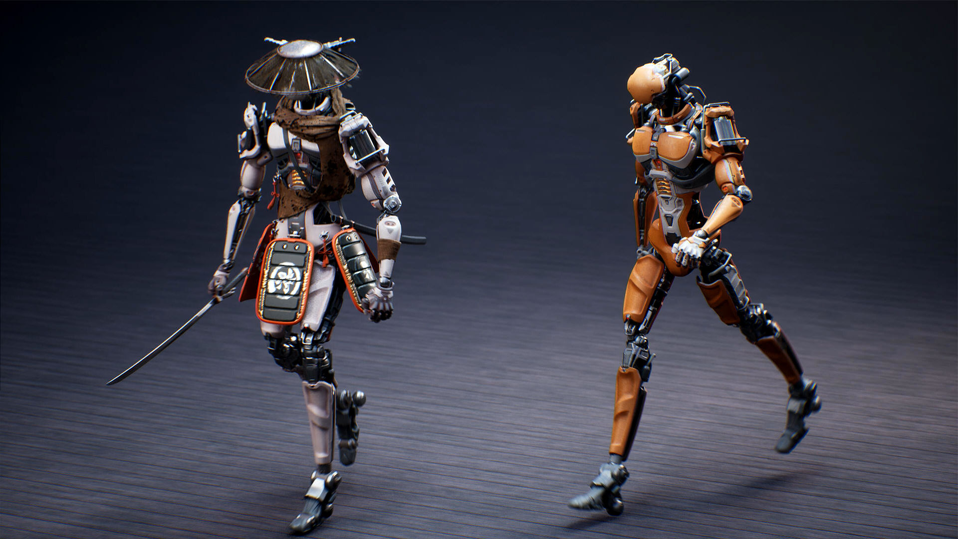 Wallpaper #MRkBBI8BtGB6xQ78Ok0l57 Sci Fi Samurai Robot in Characters Ue Marketplace