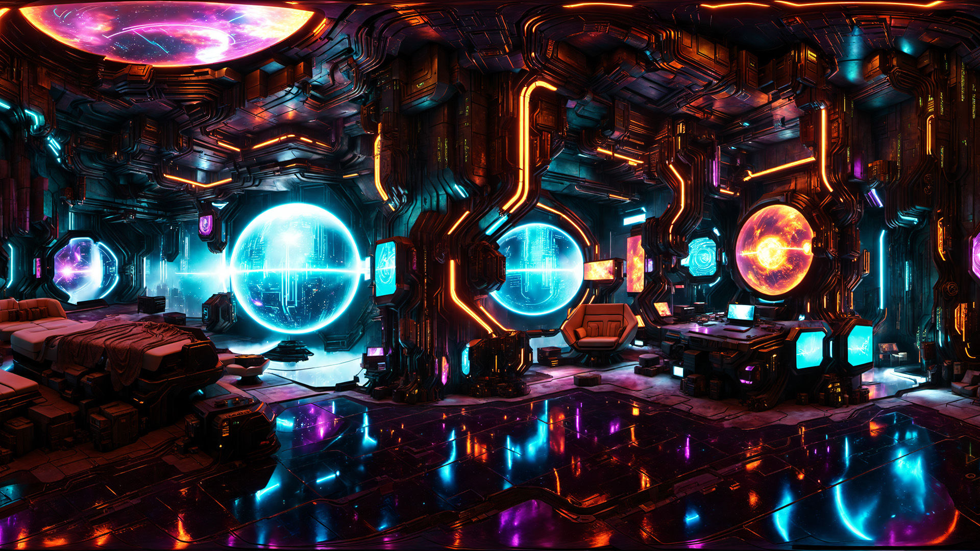 Wallpaper #iO_SSpMBMN-XEVvV4TnK208 Cyberpunk Indoor Panoramas Hdri in Materials Ue Marketplace