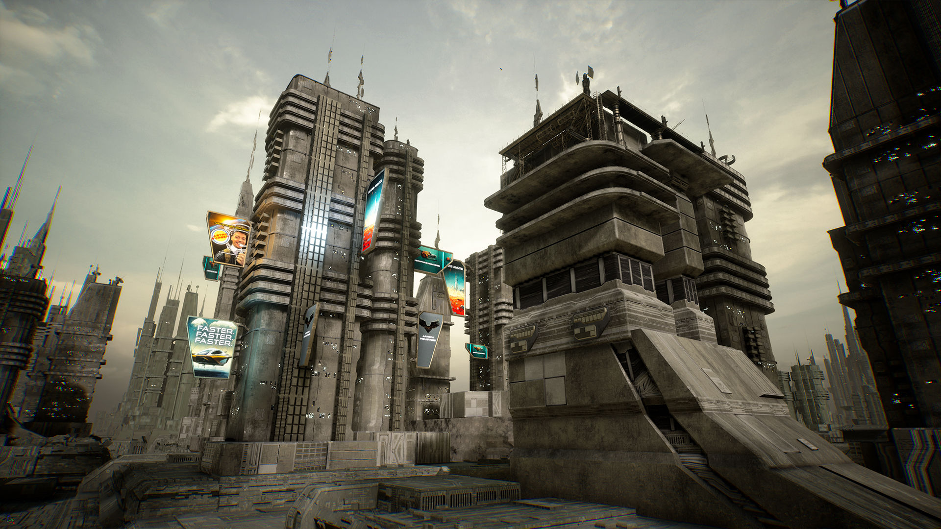 Wallpaper #sGf07JIBSpphPi3-g1XU160 Brushify Scifi Buildings Pack in Environments Ue Marketplace