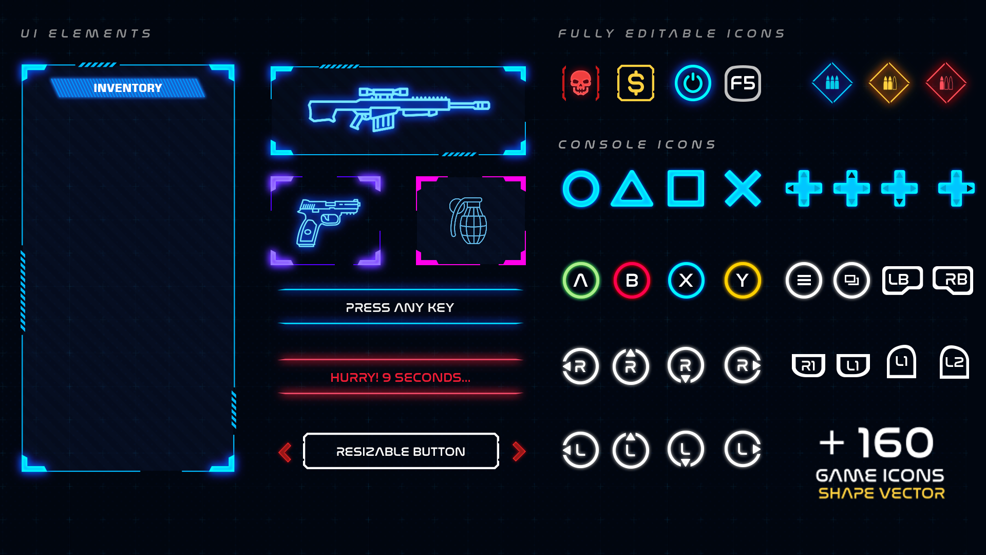 Wallpaper #sXSw1I4B_8f4nGFa4HWG47 Techno Sci Fi Cyberpunk Futuristic Ui Elements Editable Psd Vector in