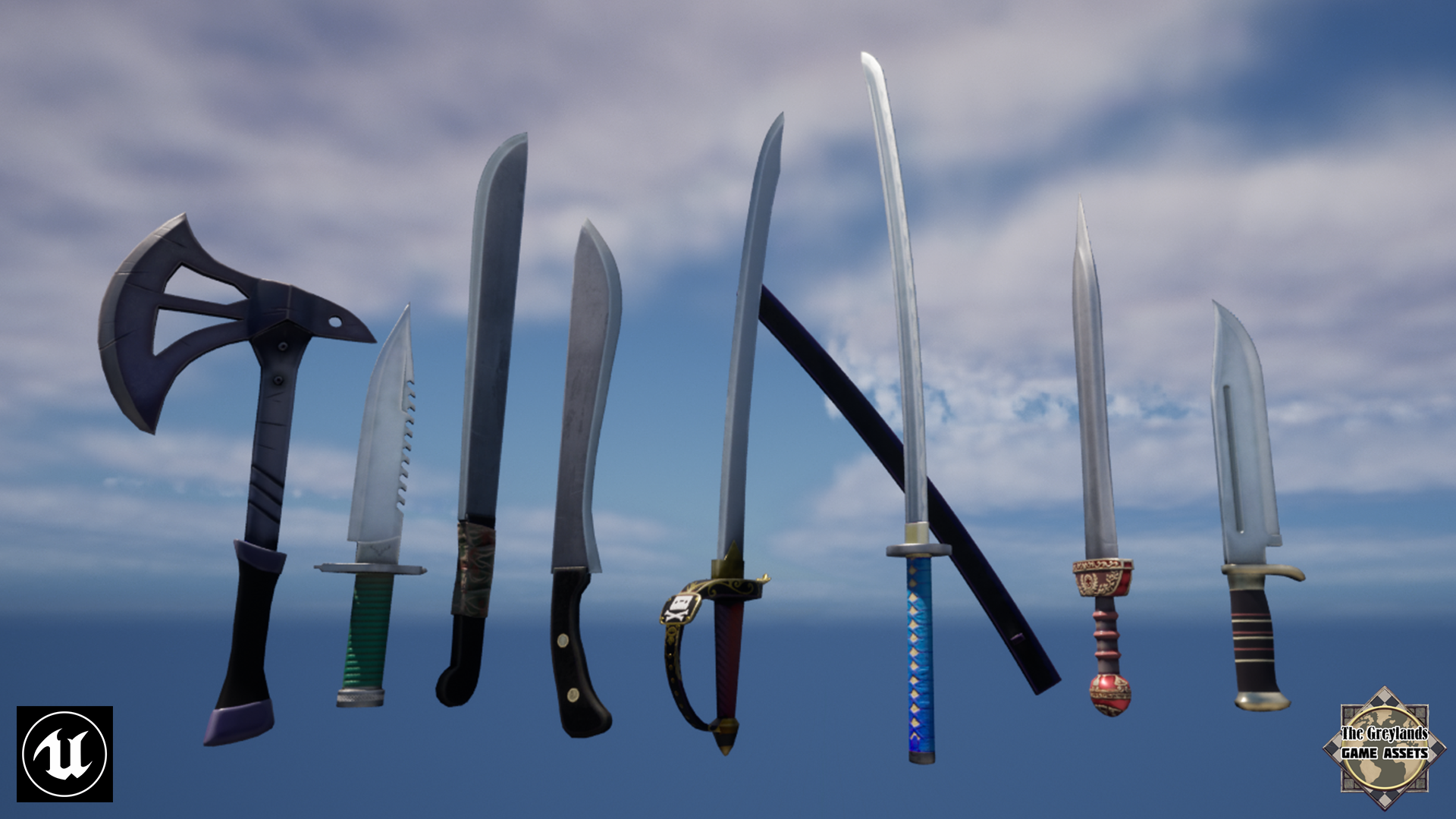 Wallpaper #7xowUJMB1yWOL4qgNn_e319 The Greylands One Handed Melee Weapons in Weapons Ue Marketplace