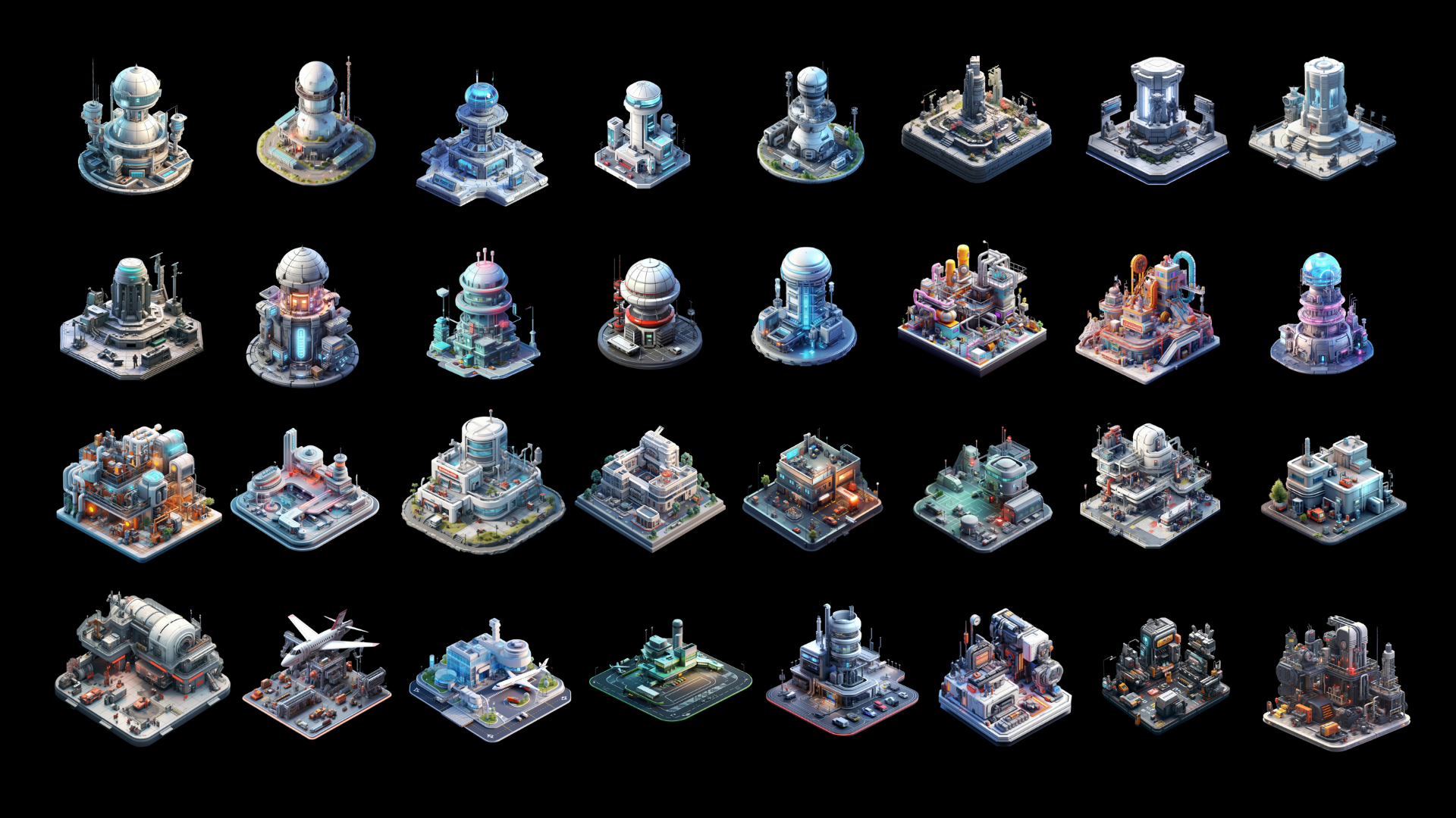 Wallpaper #sGf07JIBSpphPi3-g1XU329 Sci Fi Buildings Icon Pack in 2d Assets Ue Marketplace