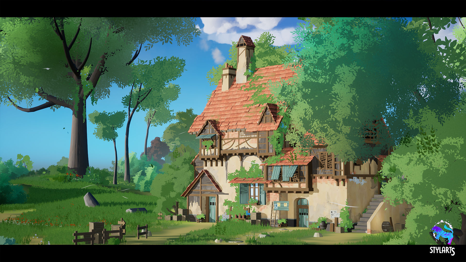Wallpaper #FWcrDpMBSpphPi3-Remc332 Medieval House Concept Art