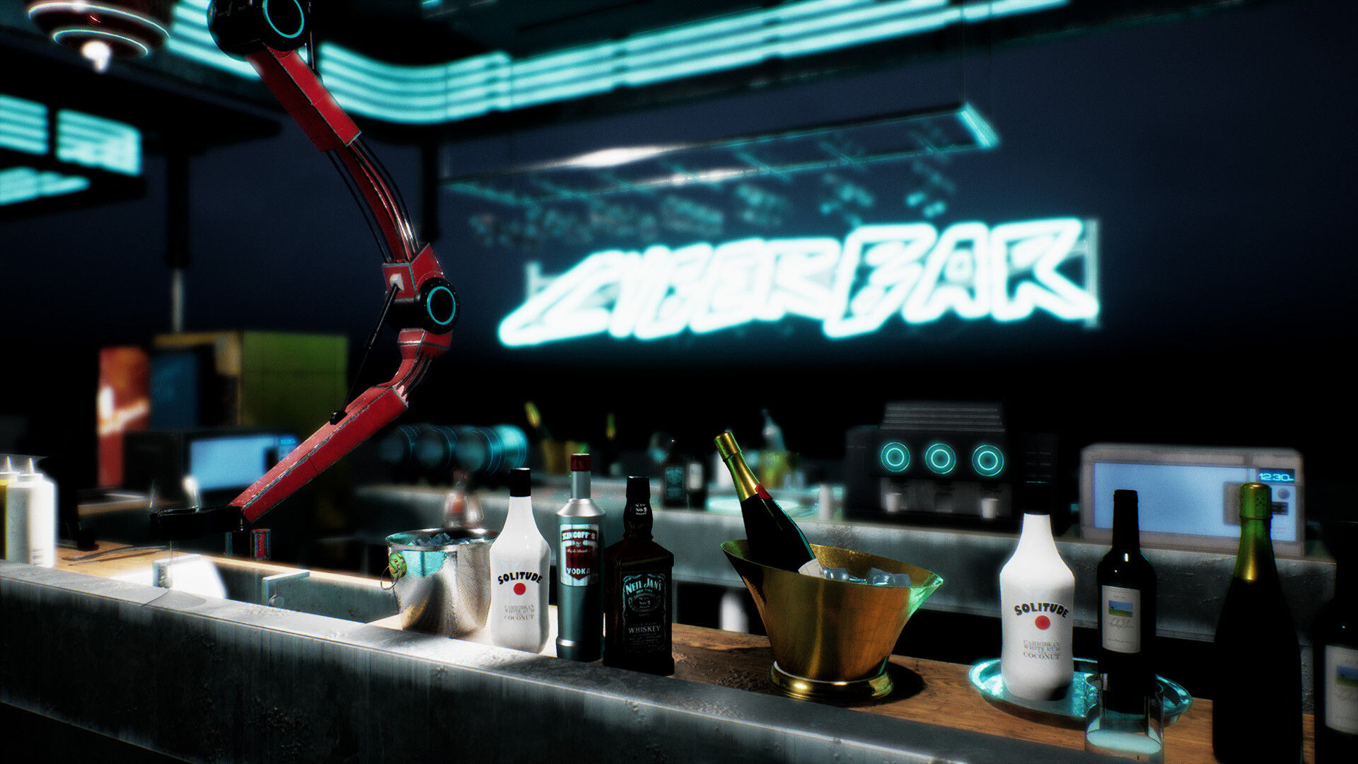 Wallpaper #fmeh-pIBSpphPi3-95Fq49 Cyberpunk Interior Bundle 3 Products in 1 in Environments Ue