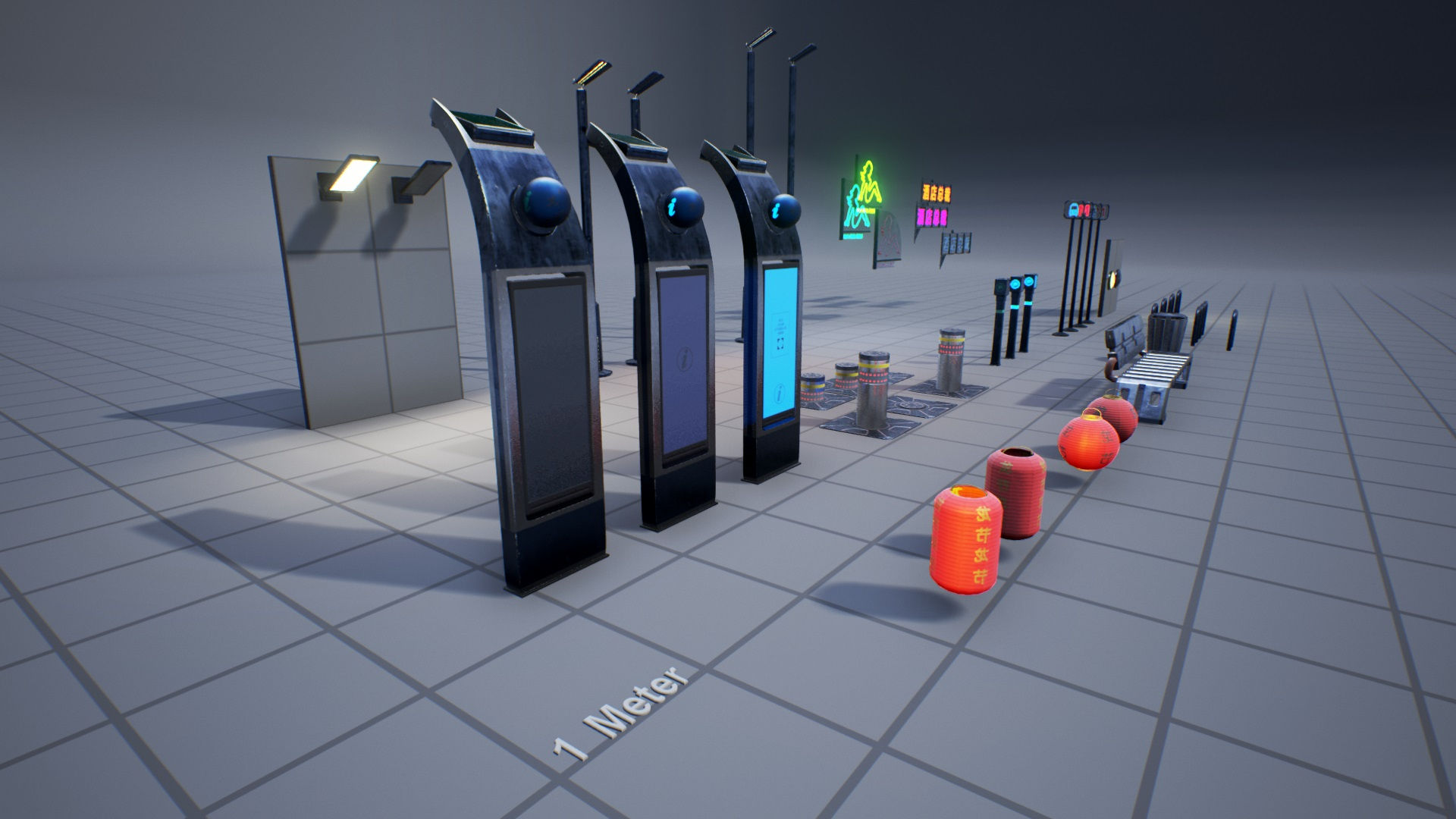 Wallpaper #iO_SSpMBMN-XEVvV4TnK214 Street Props Cyberpunk 1 in Props Ue Marketplace