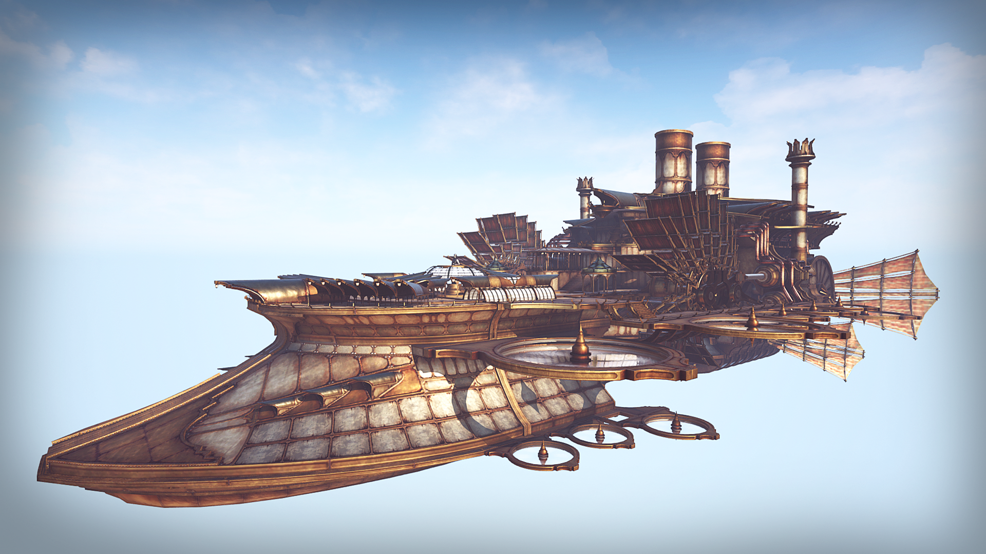 Wallpaper #YWfx8JIBSpphPi3-EGk4126 Steampunk Airship in Environments Ue Marketplace