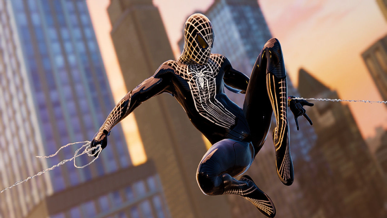 Wallpaper #_bgz2JIBJvJKYCmEJObp292 Amazing Spider Man 2012 Black Suit Marvels Spider Man Remastered