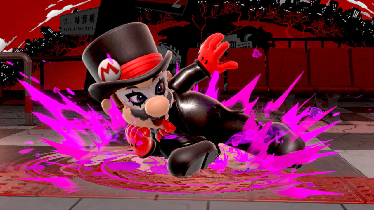Wallpaper #27ip25IBJvJKYCmEkfew13 Mario in Joker Outfit Super Smash Bros Ultimate Mods