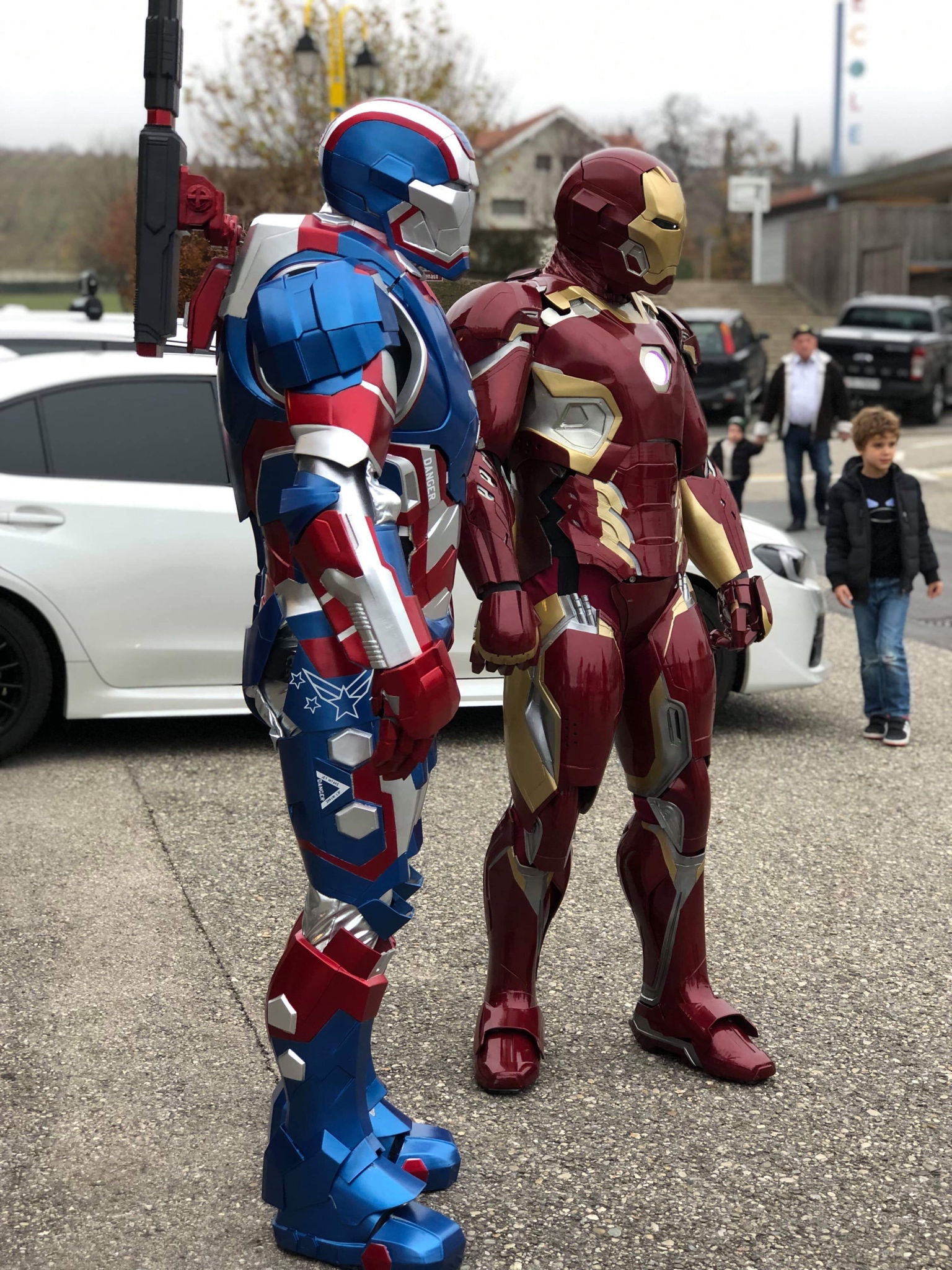 Wallpaper #dn2B8Y4Bnwiau_P6cglk22 Adult Iron Man Iron Patriot 3D Armor LED Reactor Costume