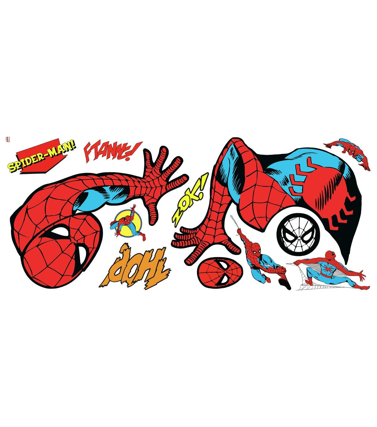 Wallpaper #F31U8Y4Bnwiau_P6xglN57 York Wallcoverings Wall Decals Classic Spider Man Joann