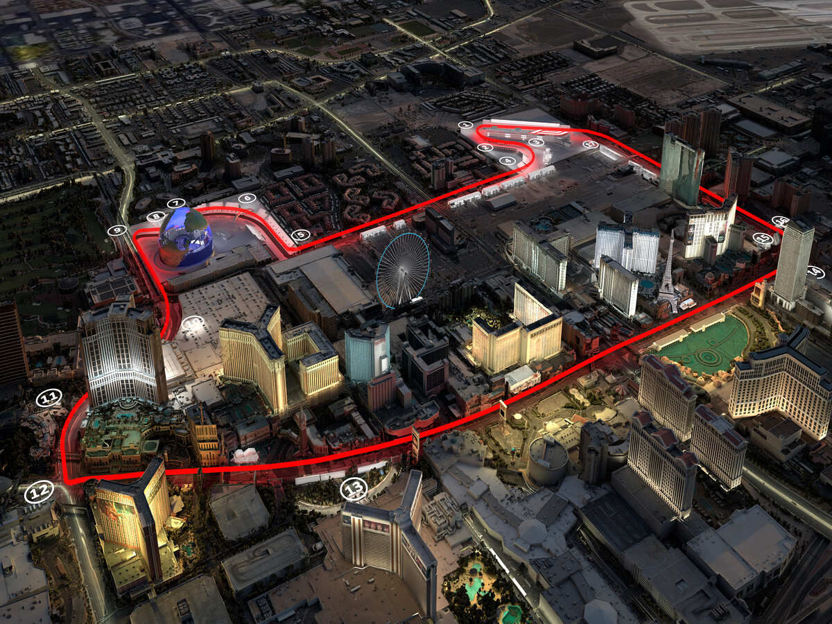 Wallpaper #FWfV7ZIBSpphPi3-5Vrx262 Las Vegas F1 Track Map All About the Circuit on the Vegas Strip That