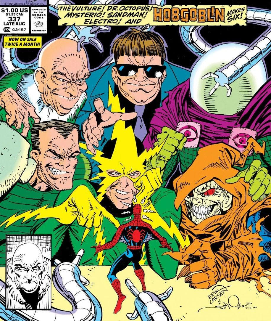 Wallpaper #ceb46 1920x1080 Spiderman vs Sinister Six Art Laptop Full HD 1080p HD 4K