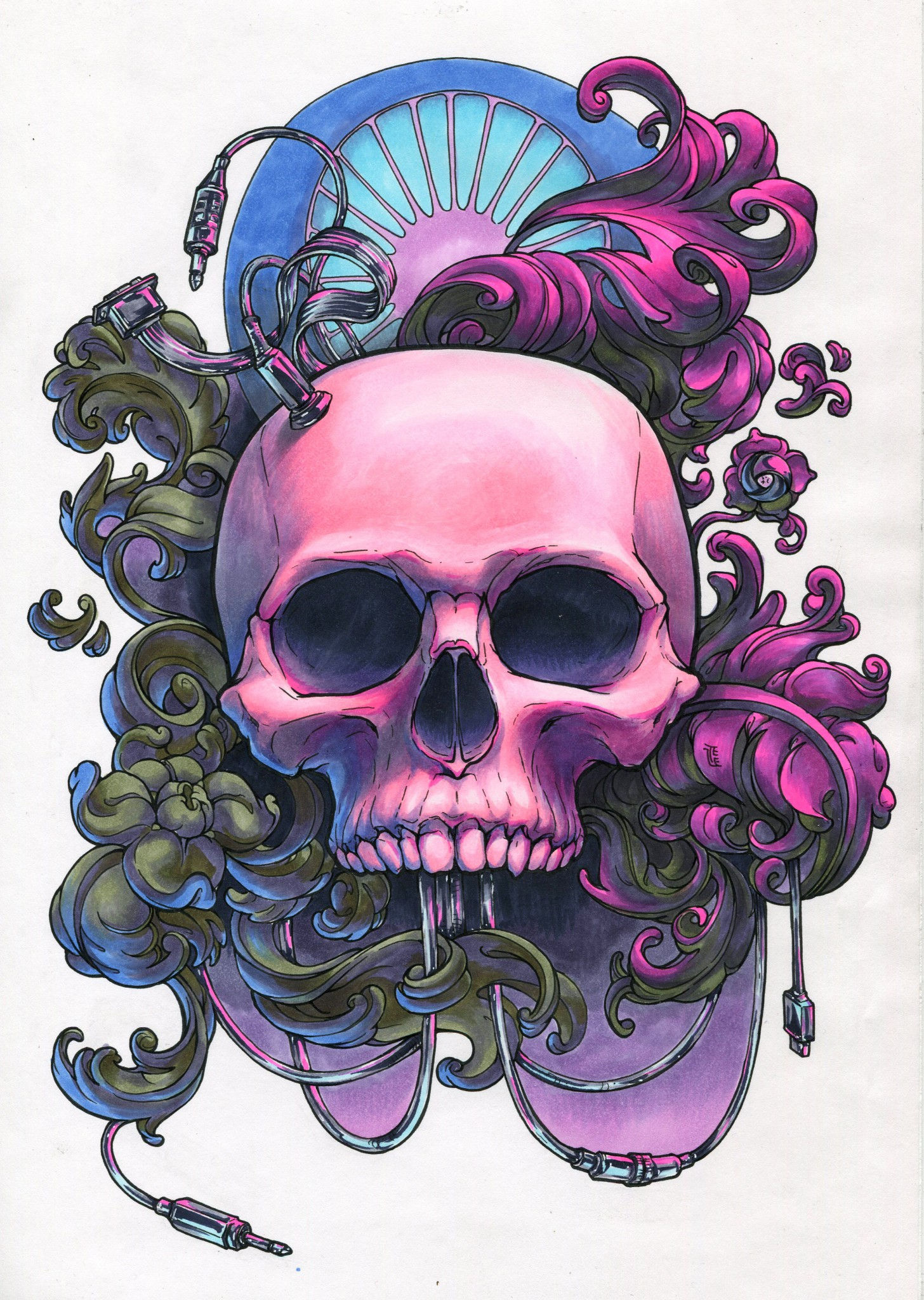 Wallpaper #BWe8C5MBSpphPi3-rNuv65 Neon Skull Copic Award 2020 Official Web Site