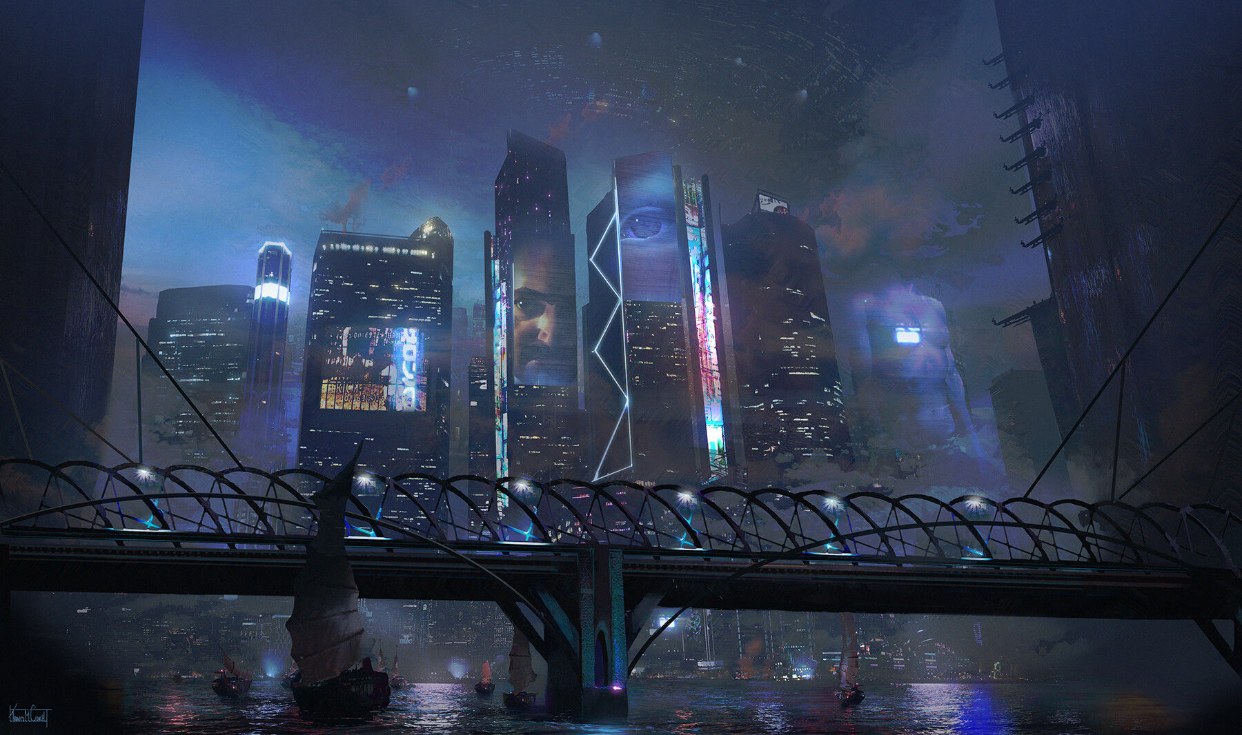 Wallpaper #OddBMpMB4Oq-IITvxDZL286 Cyberpunk Style City