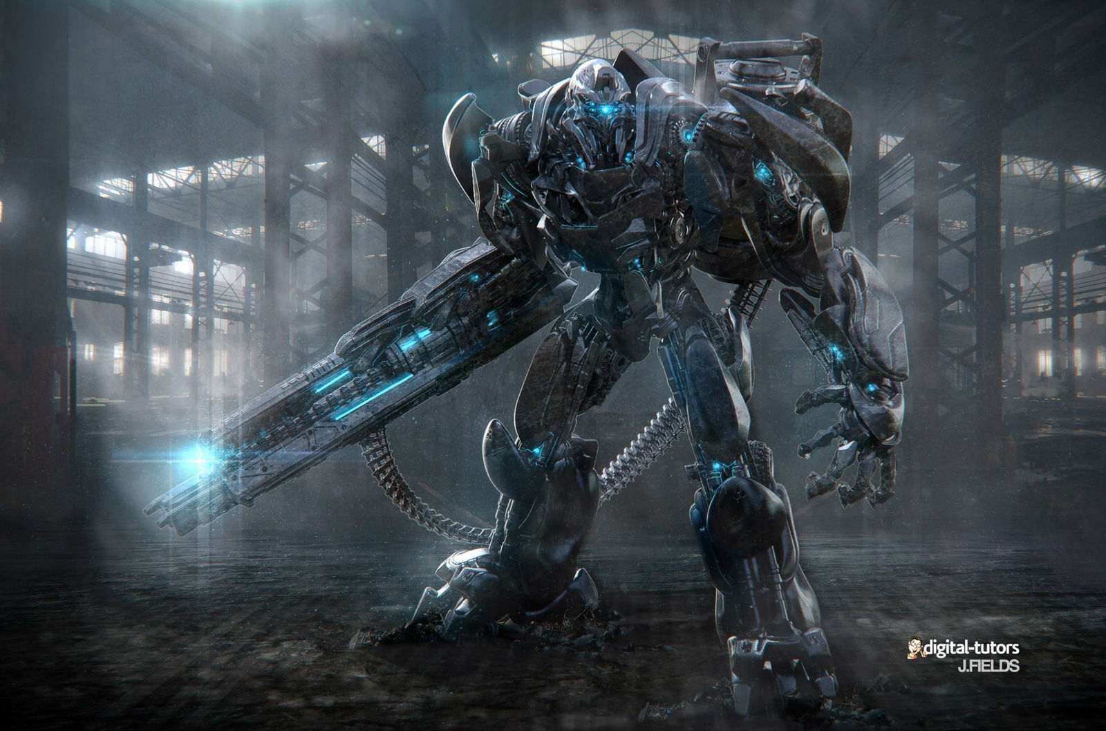 Wallpaper #32cE-5IBSpphPi3-g5LU188 Creating a Sci Fi Robot Warrior in Zbrush with Justin Fields Concept