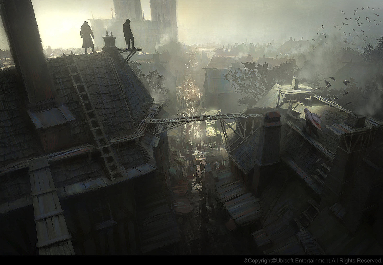 Wallpaper #DWdW85IBSpphPi3-jHVH464 Assassins Creed Unity Concept Art by Gilles Beloeil Concept Art World