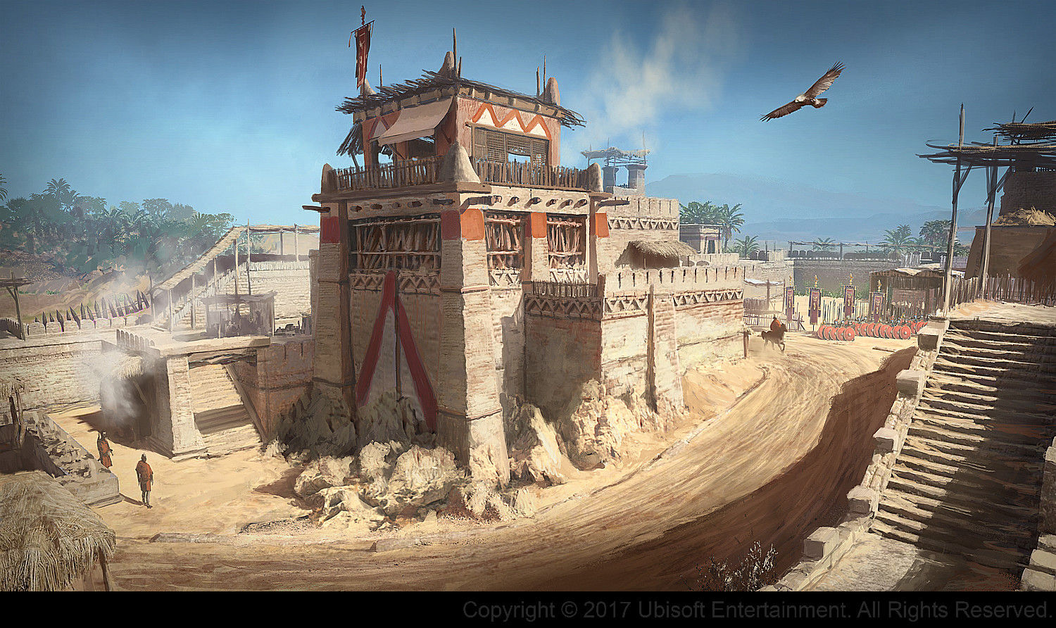 Wallpaper #DWdW85IBSpphPi3-jHVH337 Assassins Creed Origins Concept Art Gilles Beloeil Fort 02jpg 1500892