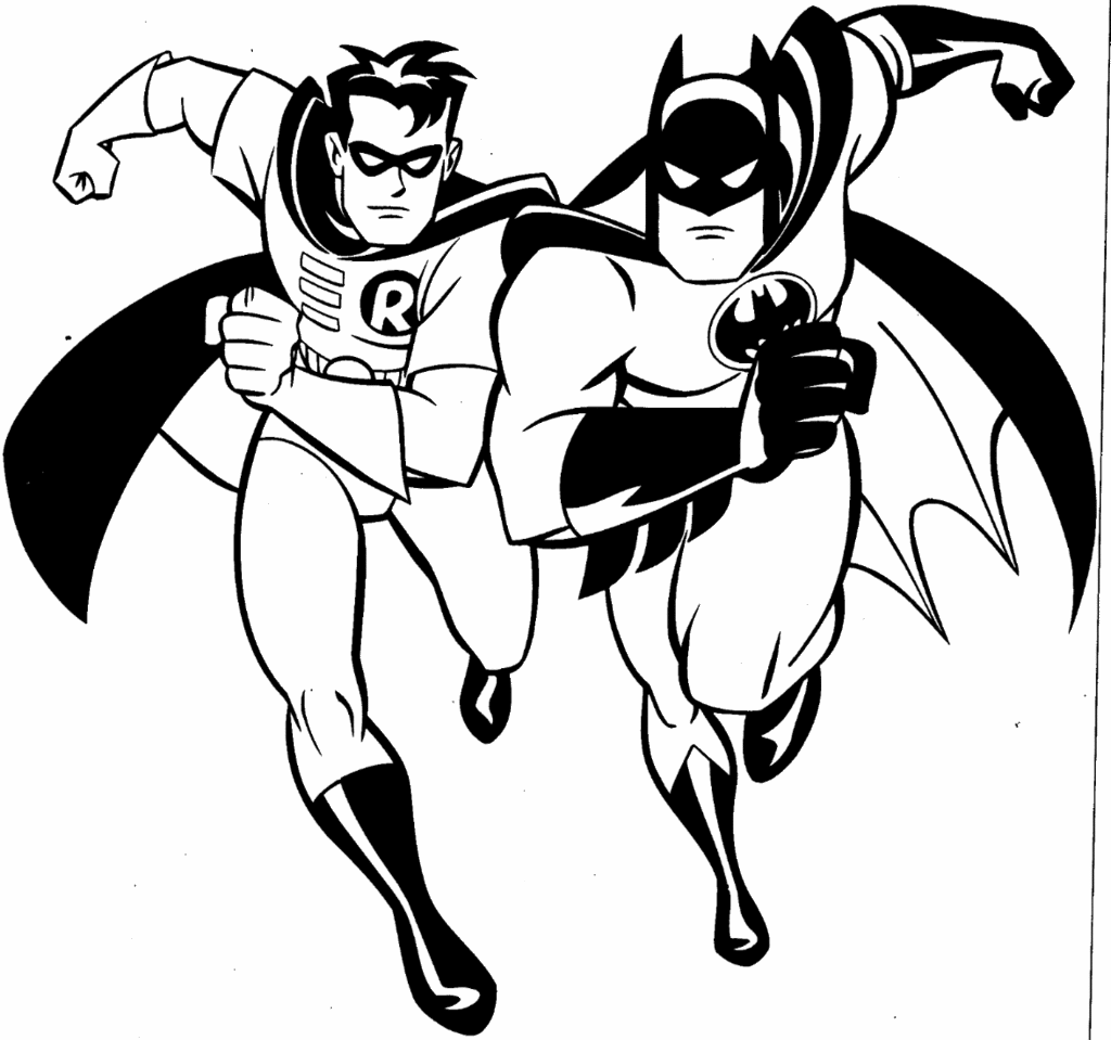 Wallpaper #hxmJLY8BtGB6xQ78n5LB2 Batman and Robin Coloring Pages to Download and Print for Free