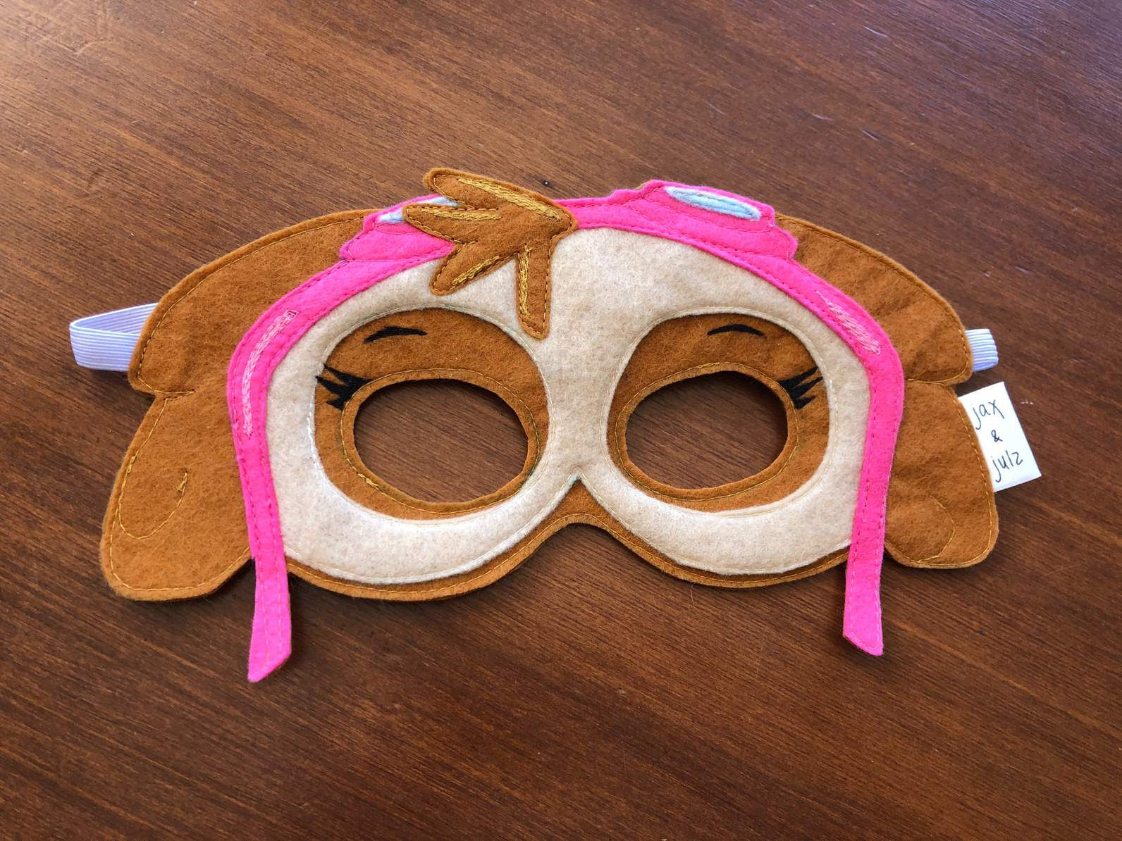 Wallpaper #32hUFJMBSpphPi3-iwOP115 Paw Patrol Inspired Felt Mask Skye Felt
