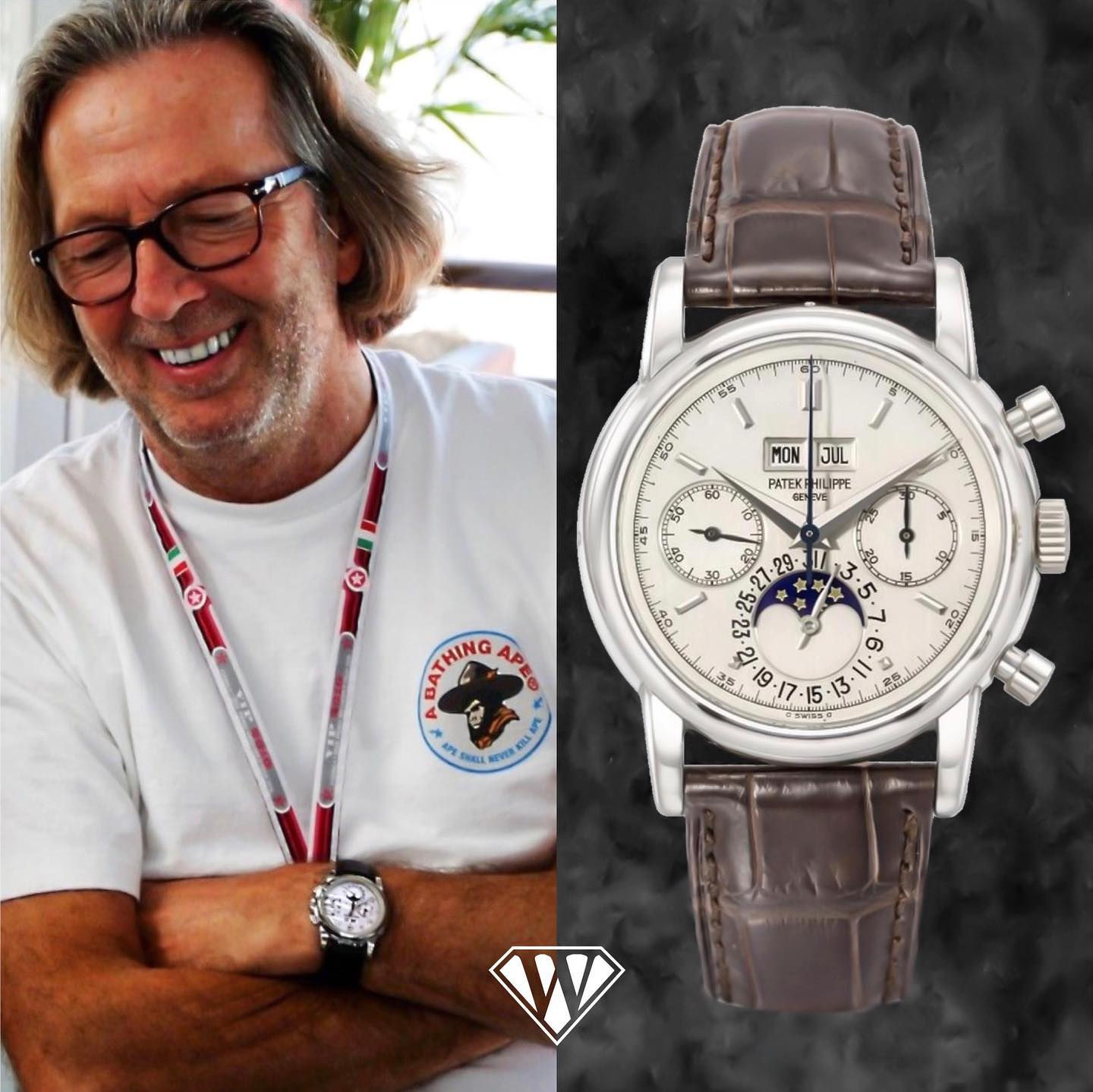 Wallpaper #SmjnHpMBSpphPi3-mCpj389 Eric Clapton Patek Philippe Ref 2499 Superwatchmancom