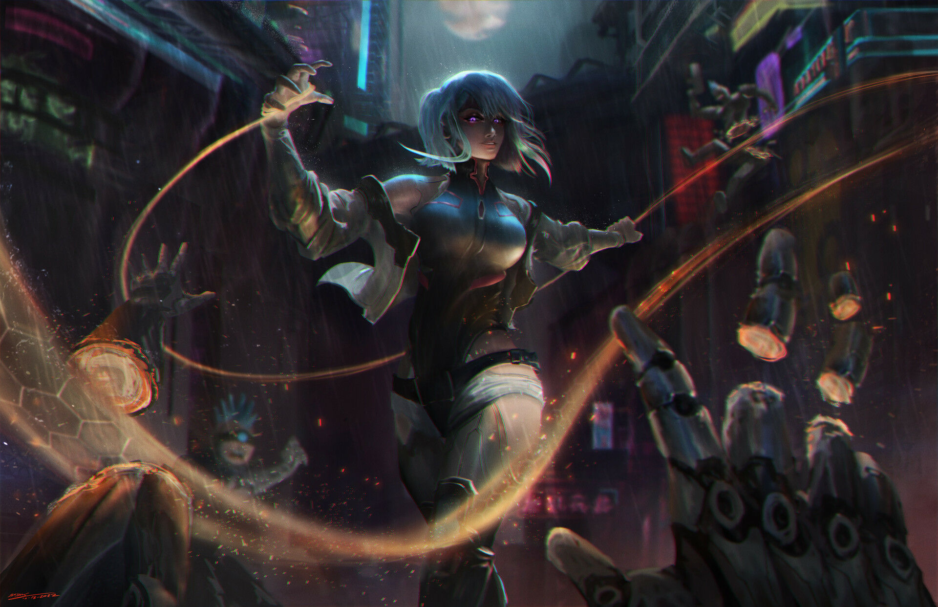 Wallpaper #SLhR2ZIBJvJKYCmEiexE132 1024x1024 Resolution Lucy Digital Cyberpunk Edgerunners Art 1024x1024