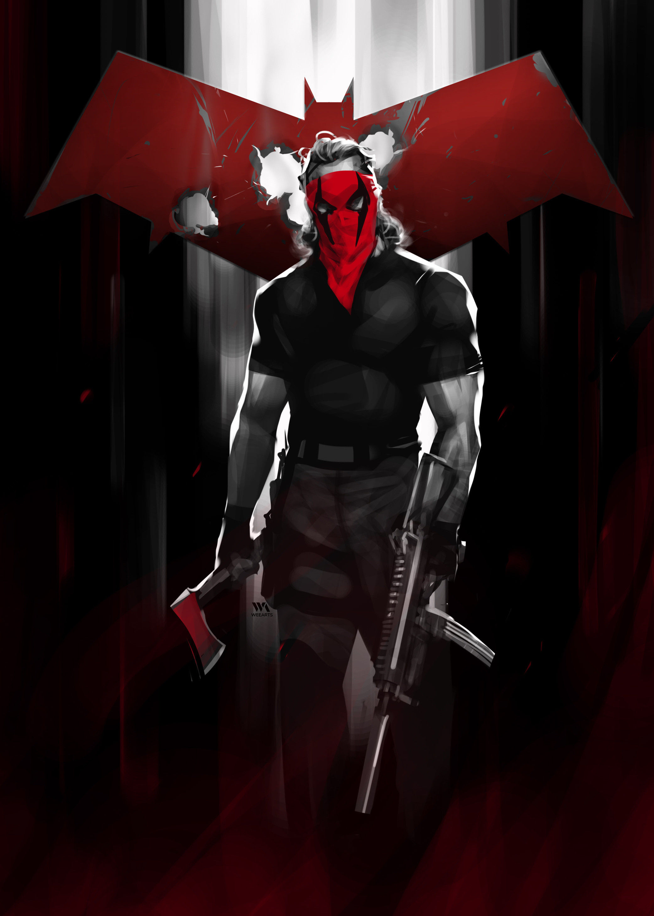 Wallpaper #ABqmUZMB1yWOL4qg0IJH179 2460x2400 Red Hood Comic Digital Art 2460x2400 Resolution Wallpaper HD