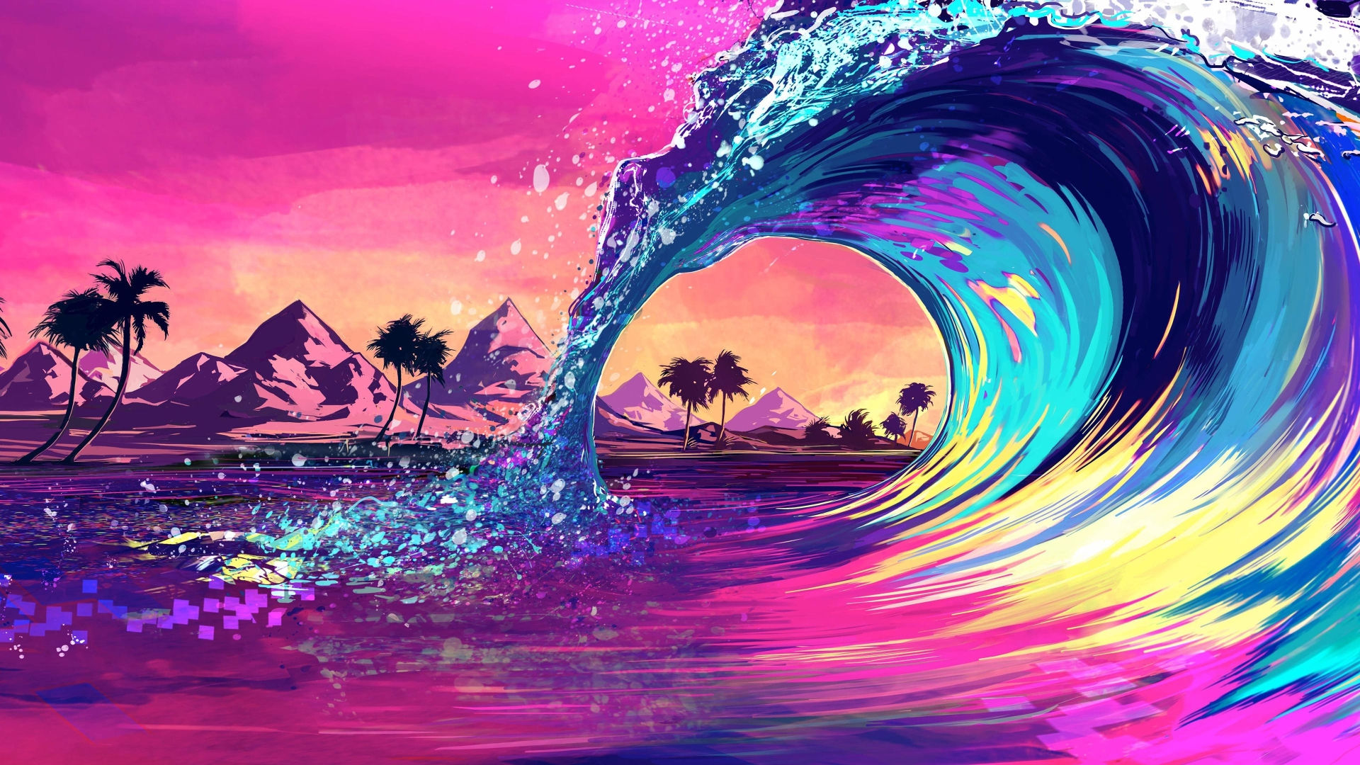 Wallpaper #BWi9HZMBSpphPi3-Uyf1387 Video Retro Retro Background 1920x1080 Dep Va Chat Luong HD