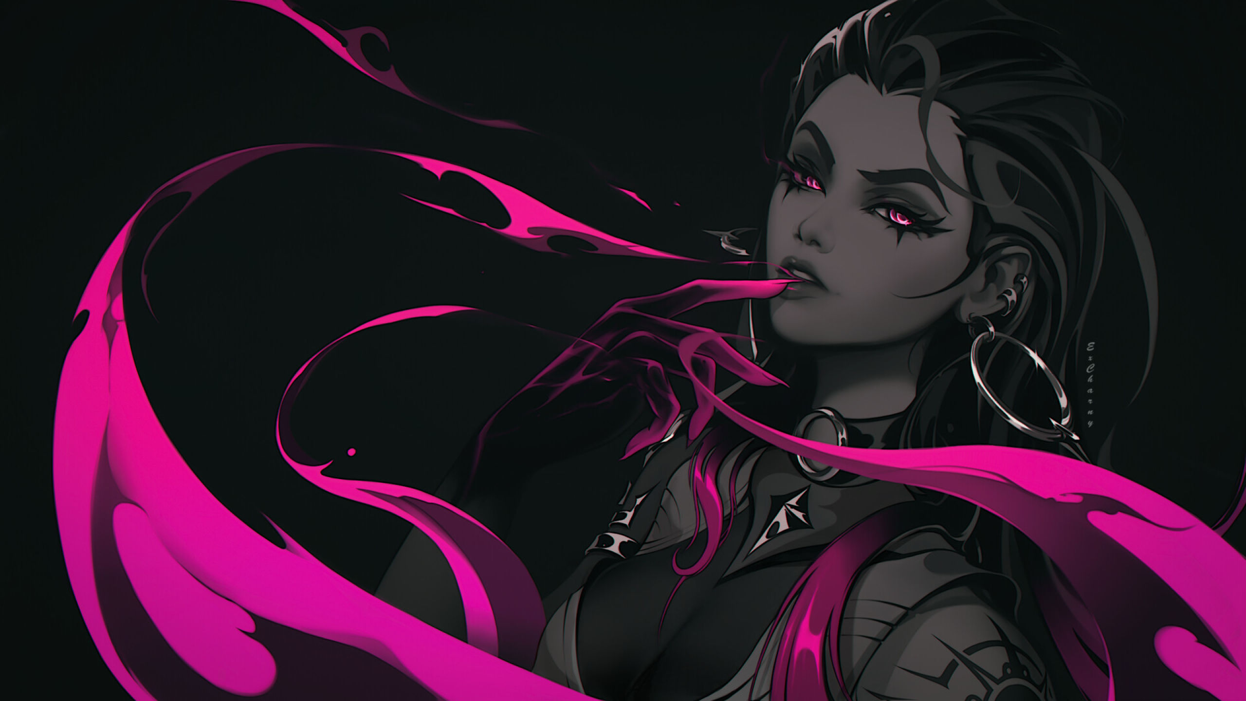 Wallpaper #yRk1FI8BtGB6xQ78B2fb16 2560x1440 Resolution Reyna Cool Fanart Valorant 1440p Resolution
