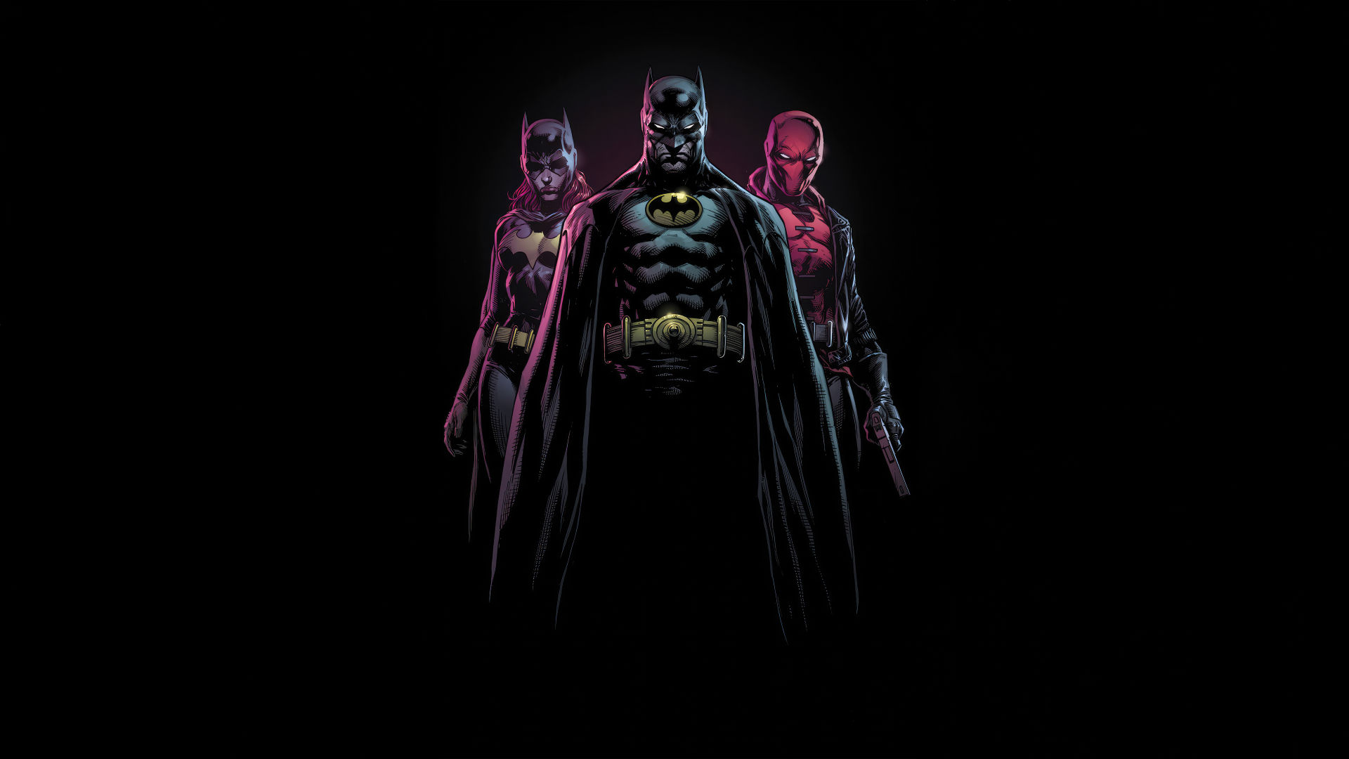 Wallpaper #ABqmUZMB1yWOL4qg0IJH76 1920x1080 Resolution 8k Batman and Batgirl with Red Hood 1080p Laptop