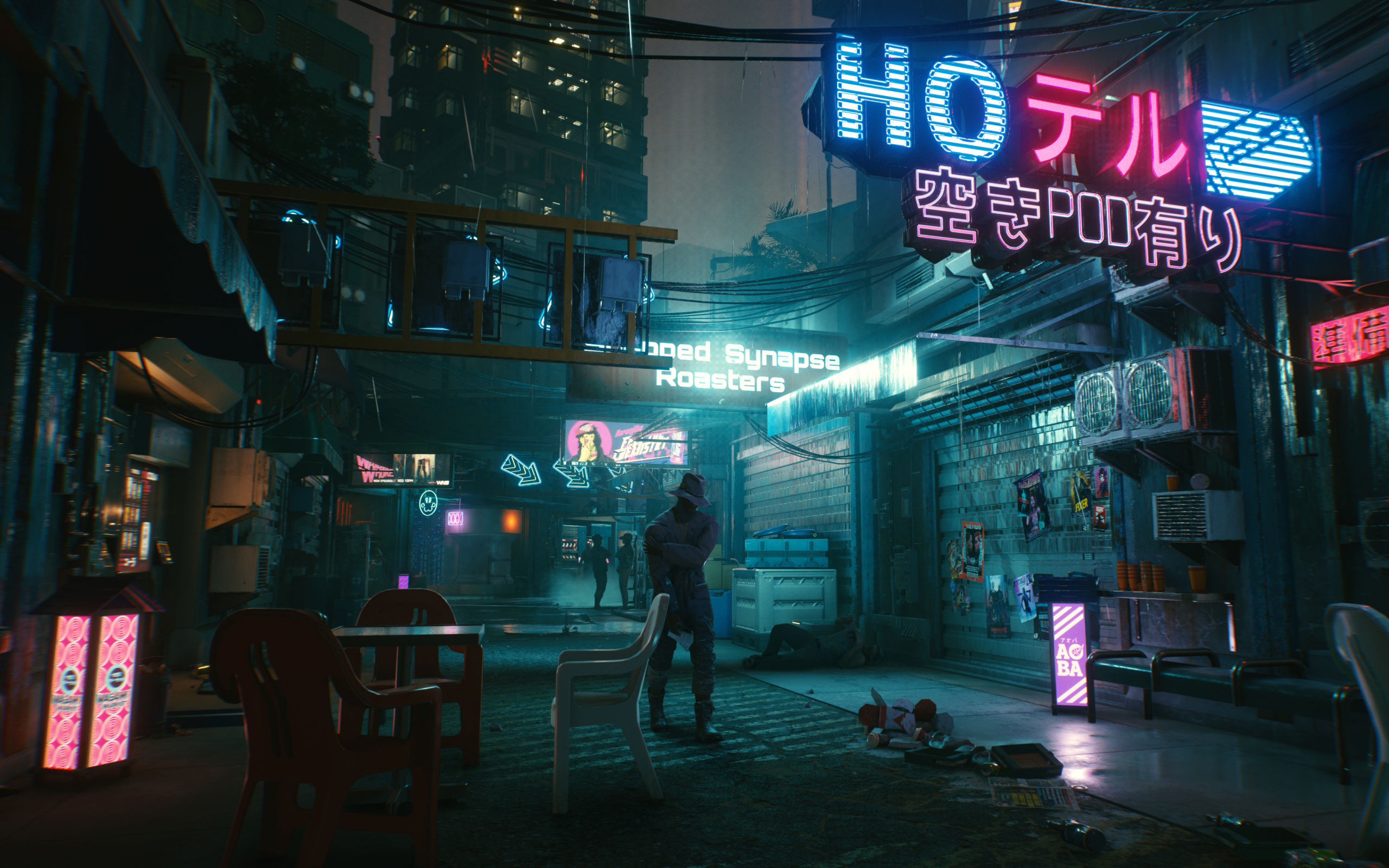 Wallpaper #FEWbjo4B7YBJg1BVJp2f28 2560x1600 Resolution Background of Cyberpunk Game 2560x1600 Resolution
