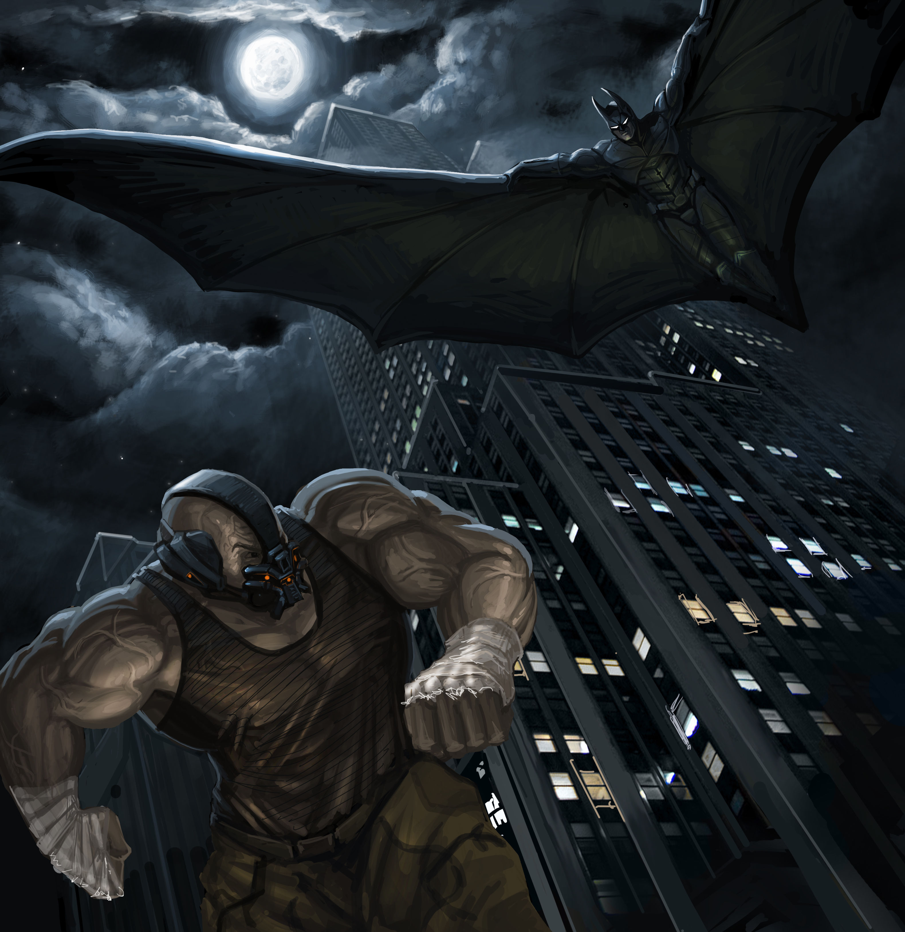 Wallpaper #ggAQ7I4BSdW8dNouyxMI40 Batman vs Bane Wallpaper HD Superheroes 4K Wallpapers Images Photos