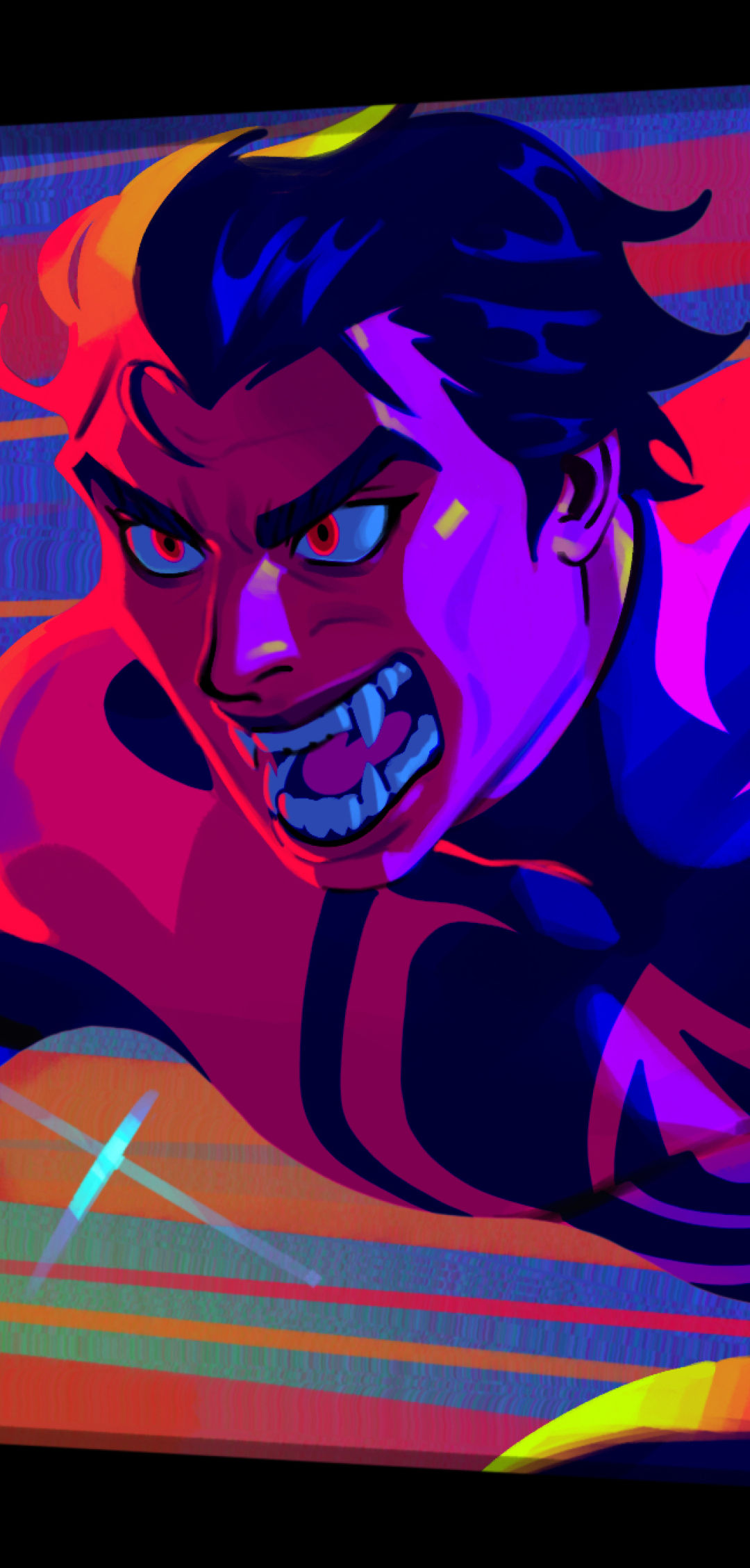 Wallpaper #pwOqZpMBpyOg8YnEgduT460 1080x2256 Resolution Miguel Ohara Spider Man 2099 in Spider Verse