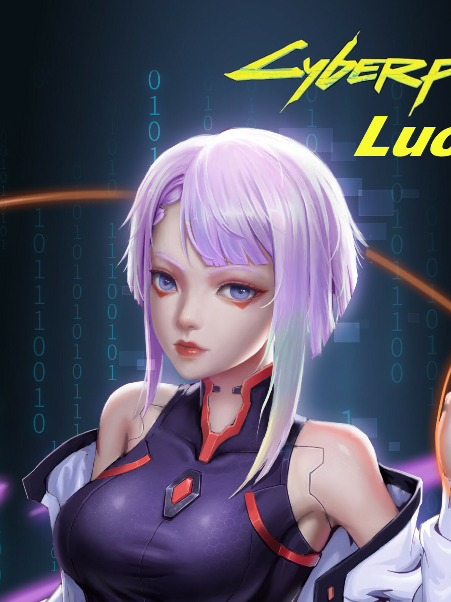 Wallpaper #ahknMo8BtGB6xQ78EZc-58 1536x2048 Cyberpunk Lucy Digital Art 1536x2048 Resolution Wallpaper HD